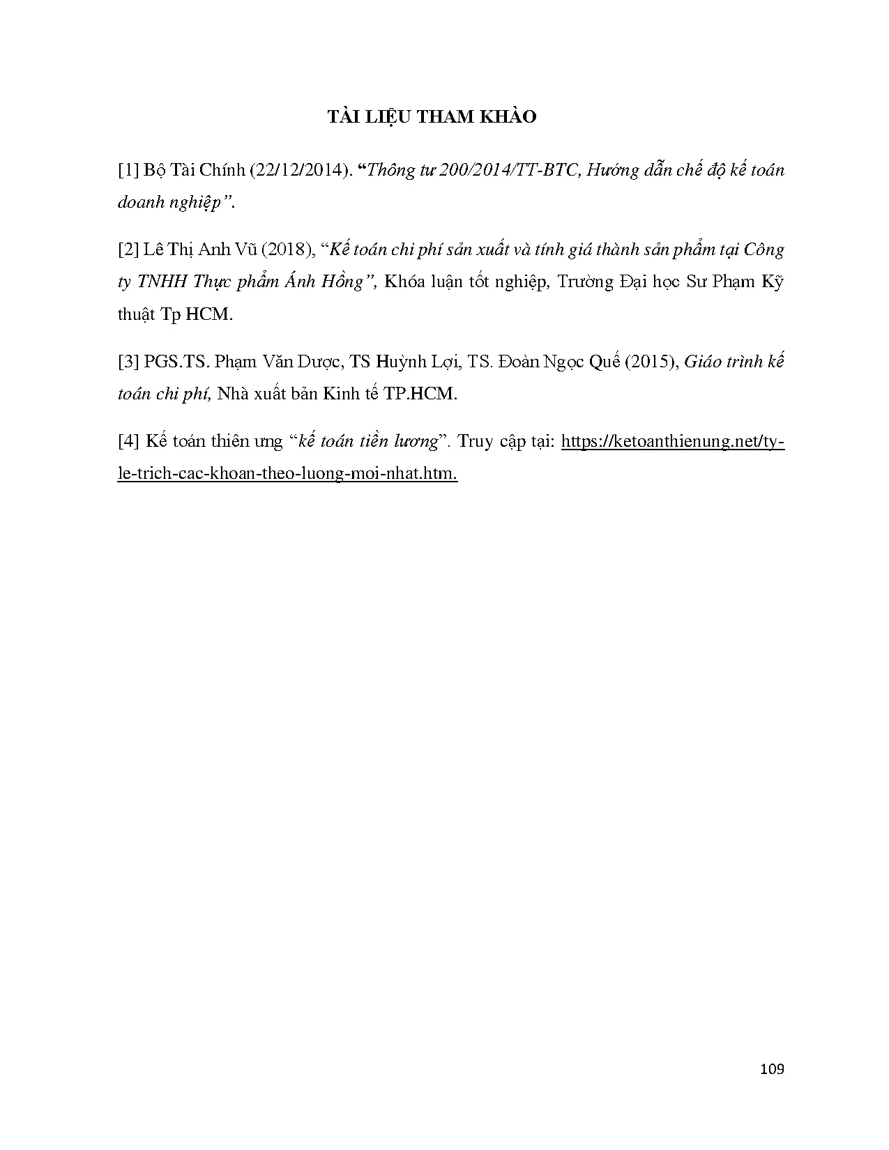 Đồ án tốt nghiệp - Kế toán chi phí sản xuất và tính giá thành sản phẩm tại Công ty TNHH Sôcôla Marou - Trang 122