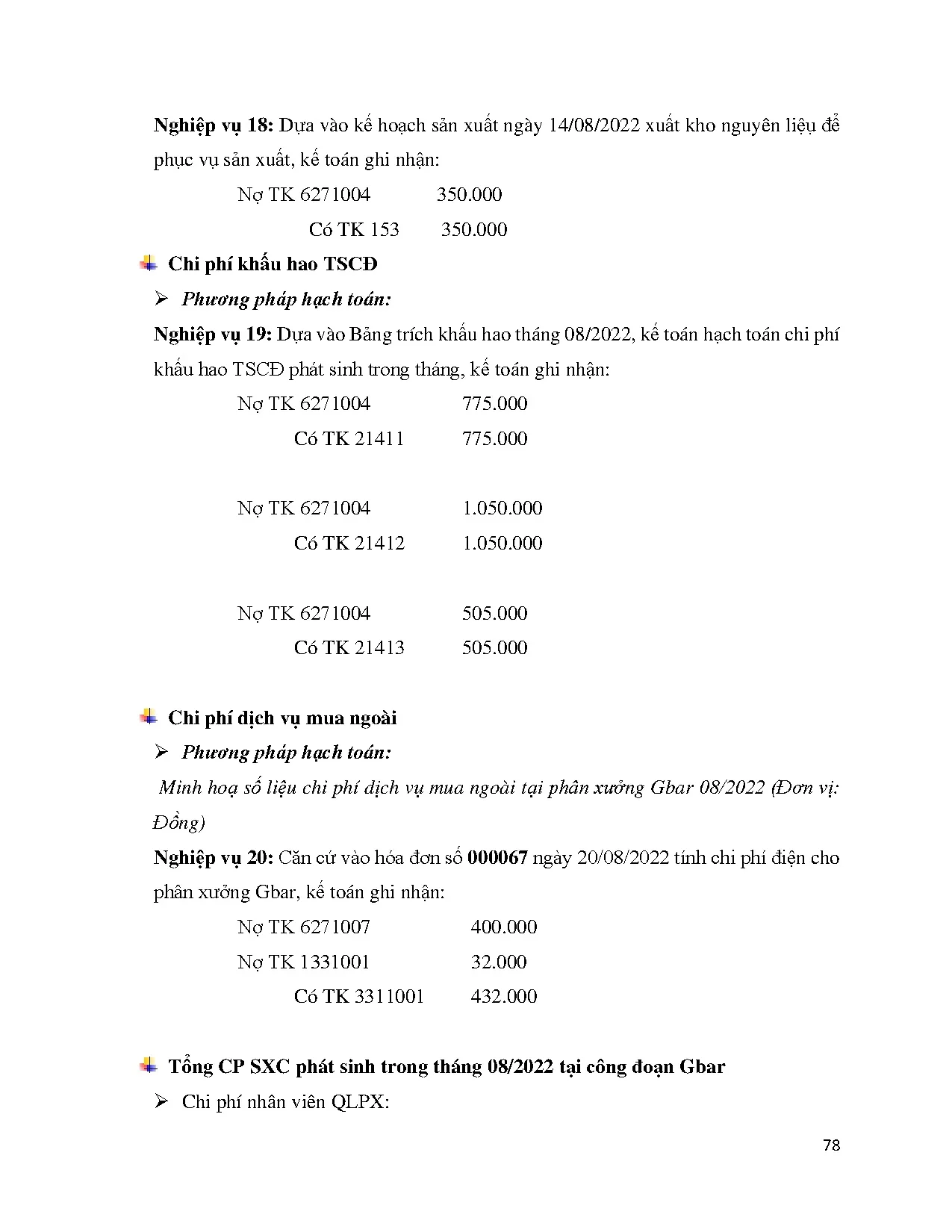 Đồ án tốt nghiệp - Kế toán chi phí sản xuất và tính giá thành sản phẩm tại Công ty TNHH Sôcôla Marou - Trang 91