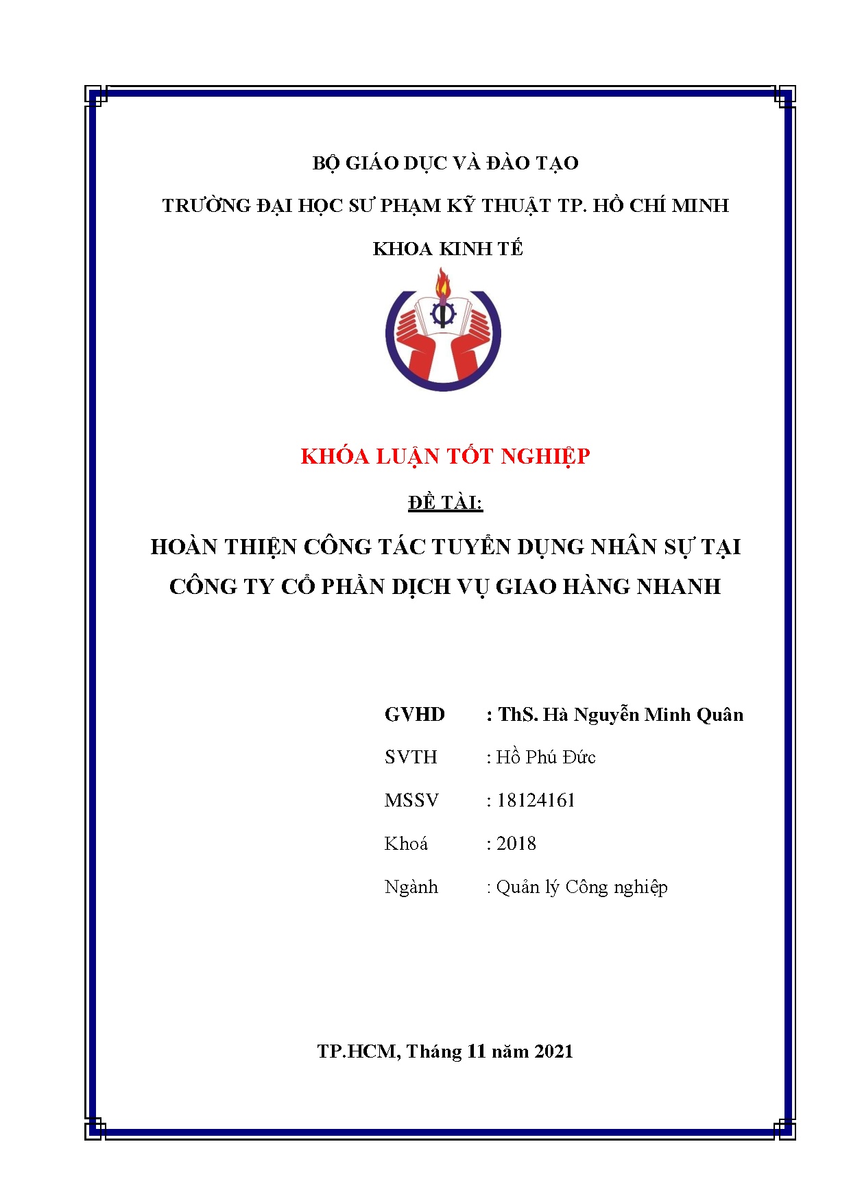 Đồ án tốt nghiệp - Hoàn thiện công tác tuyển dụng nhân sự tại Công ty cổ phần dịch vụ giao hàng N