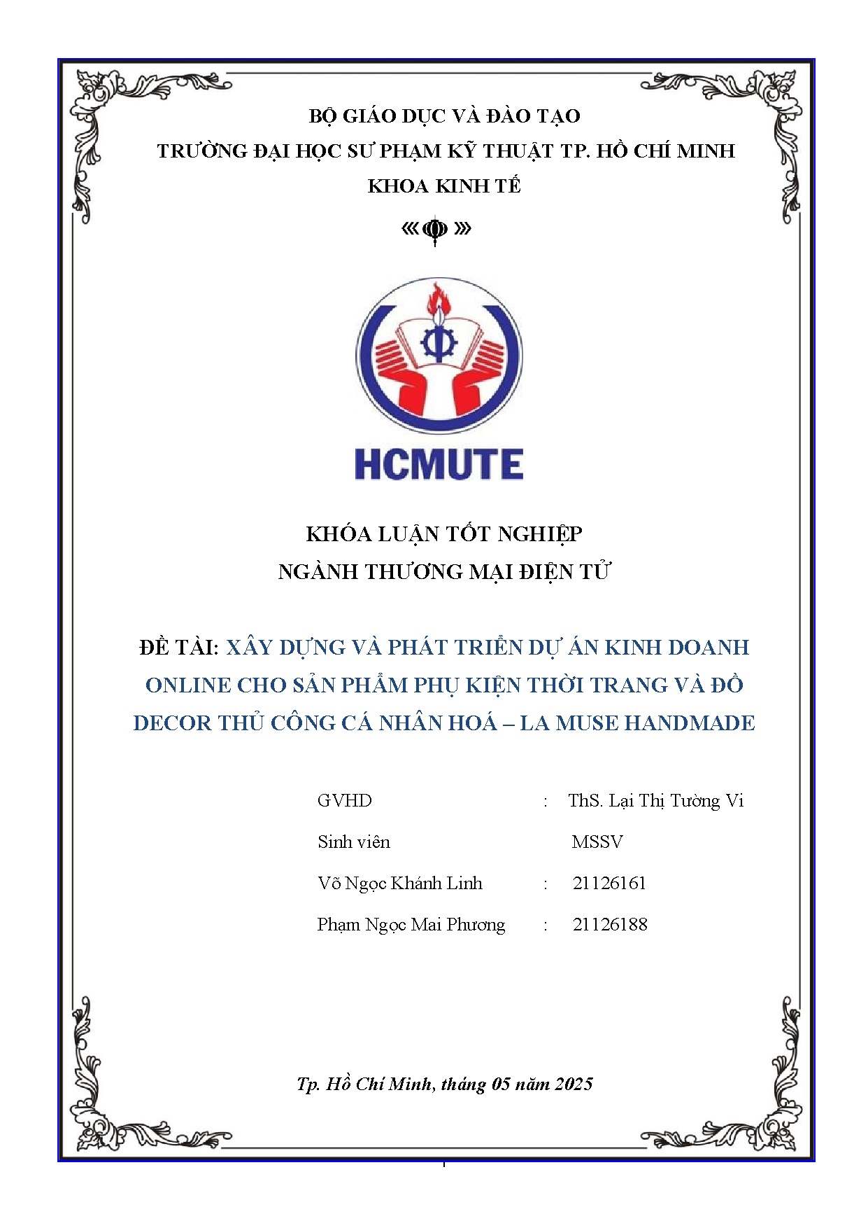 Đồ án tốt nghiệp - Xây dựng và phát triển dự án kinh doanh online cho sản phẩm phụ KTTVĐDTCCNH - LMH