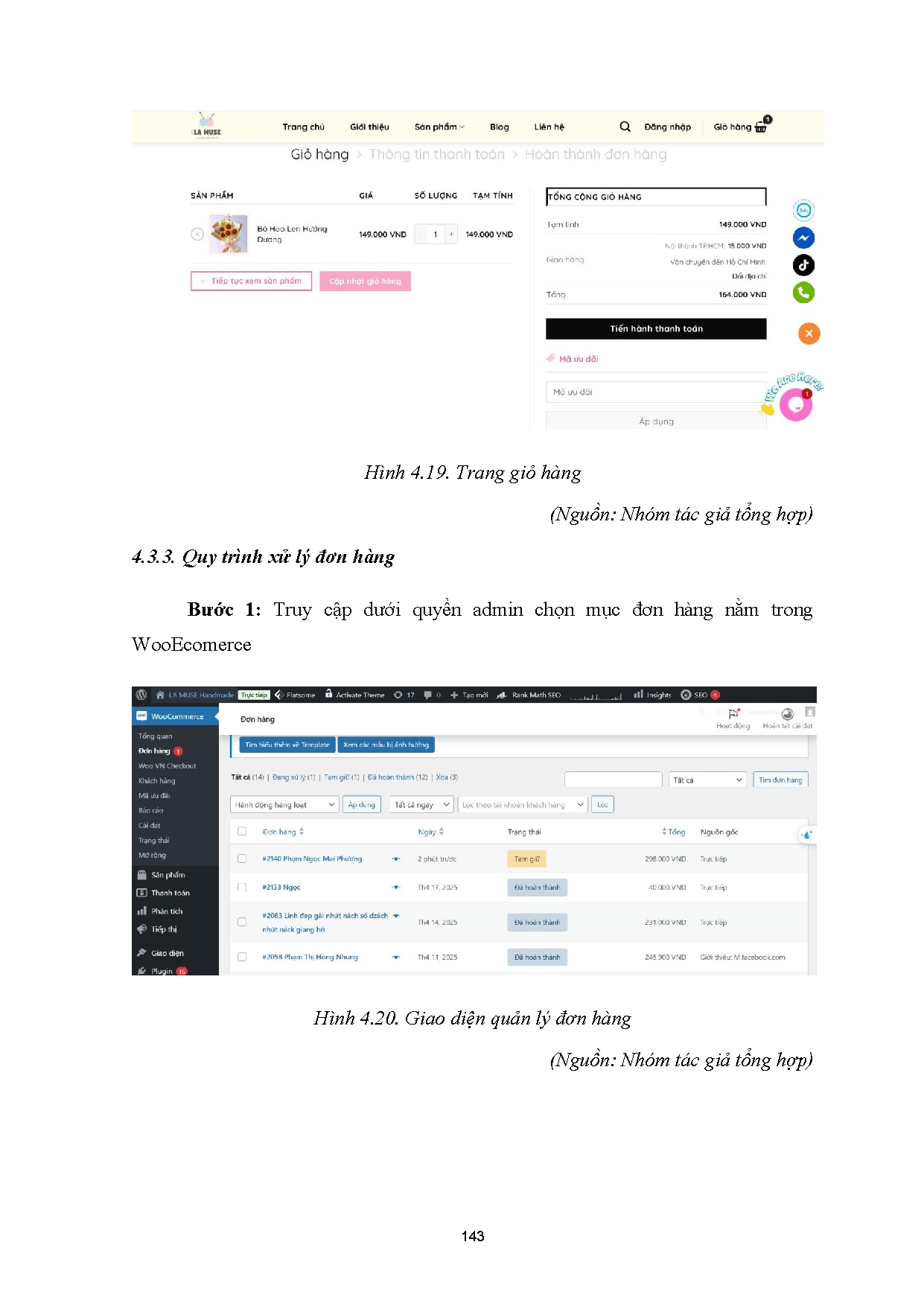 Đồ án tốt nghiệp - Xây dựng và phát triển dự án kinh doanh online cho sản phẩm phụ KTTVĐDTCCNH - LMH - Trang 159