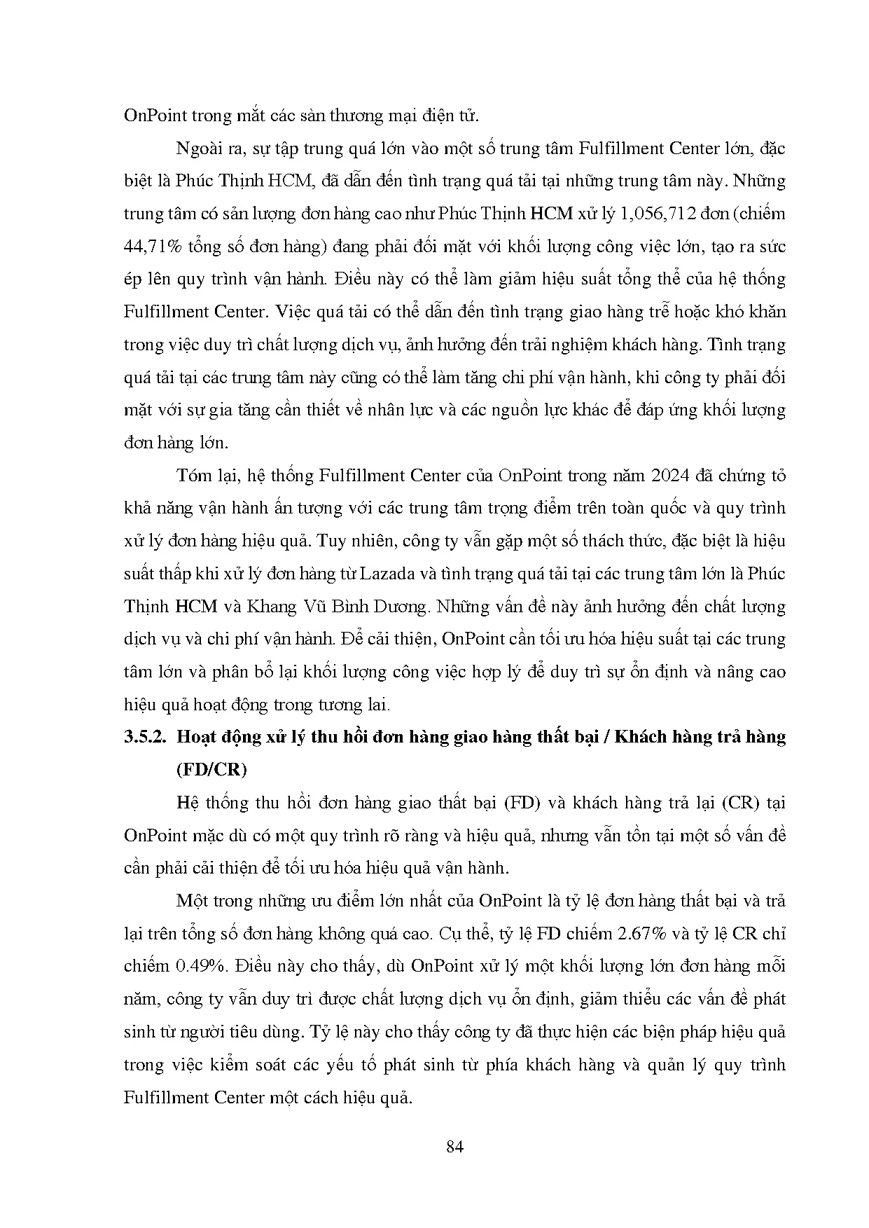Đồ án tốt nghiệp - Hoàn thiện hoạt động xử lý đơn hàng tại FULFILLMENT CENTER trong thương MĐTCCTTO - Trang 96