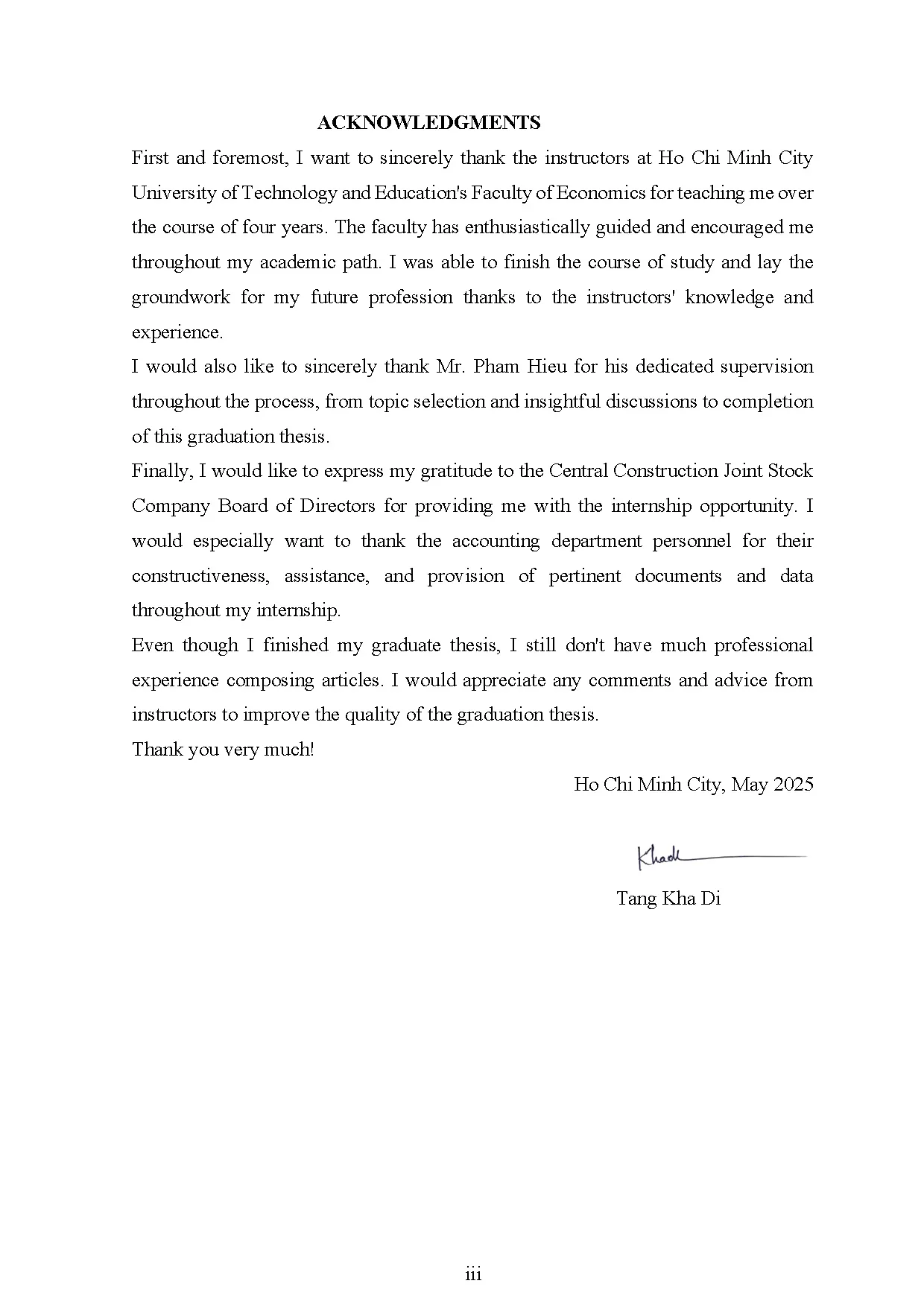 Đồ án tốt nghiệp - Accounting and analyzing receivables and payables at central construction JSC - Trang 3