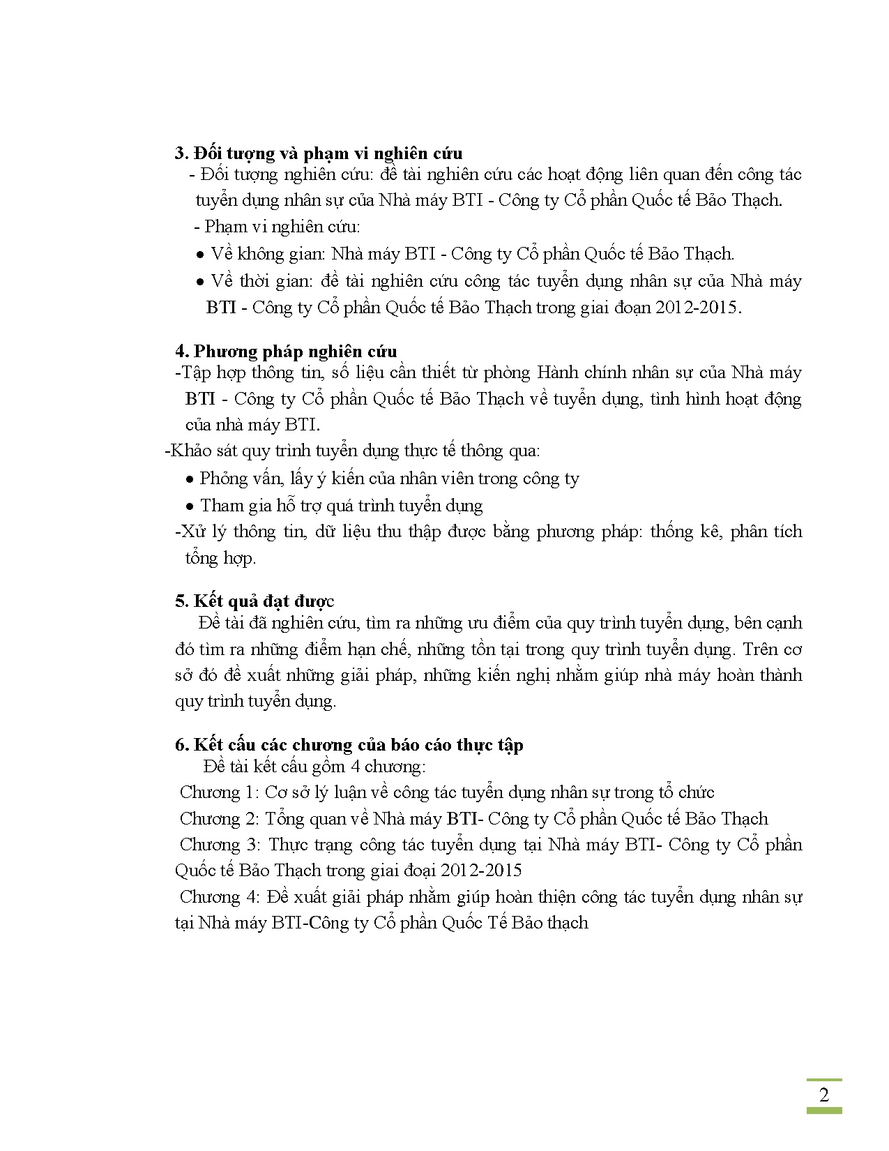 Đồ án tốt nghiệp - Hoàn thiện công tác tuyển dụng nhân sự tại Nhà máy BTI - Công ty Cổ phần quốc TBT - Trang 17