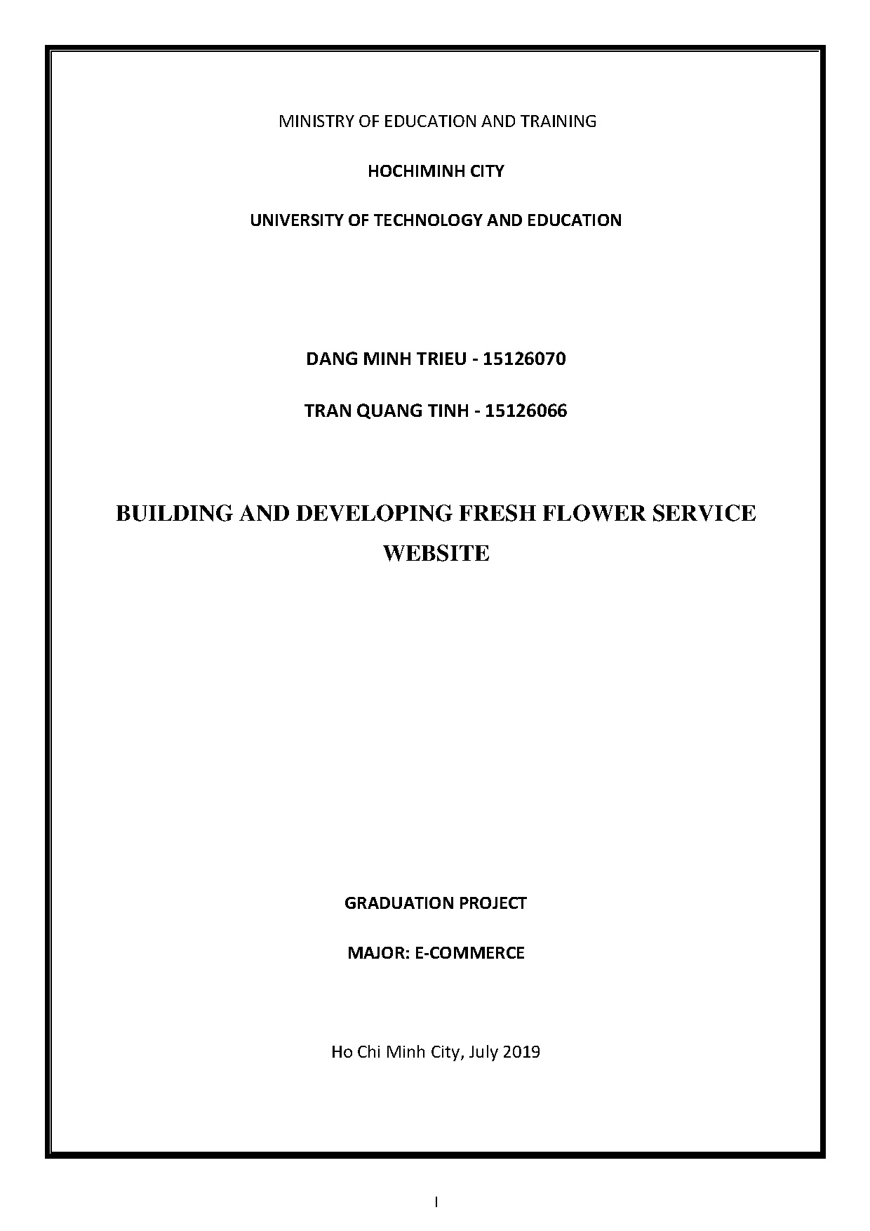 Đồ án tốt nghiệp - Xây dựng và phát triển website dịch vụ Hoa tươi