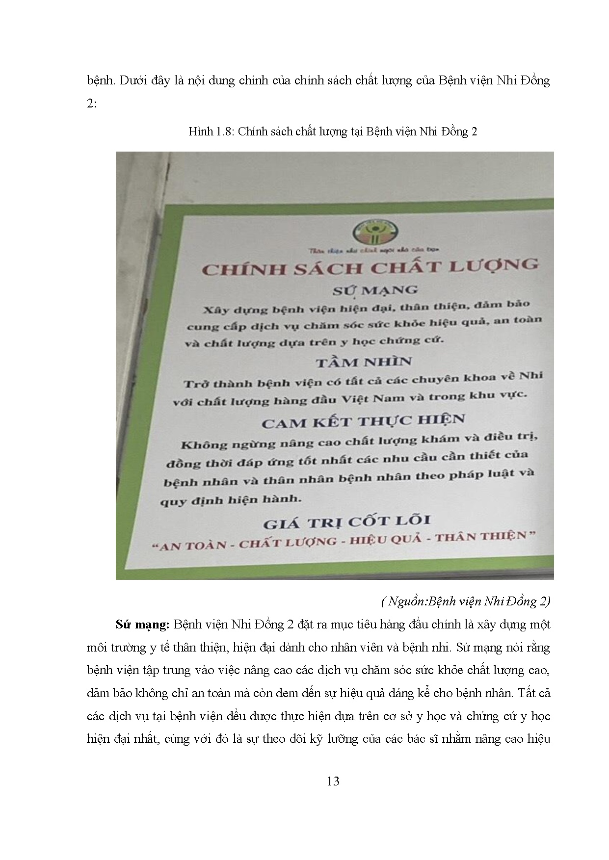 Đồ án tốt nghiệp - Áp dụng phương pháp 6 Sigma để cải tiến CLDVKCB theo BHYT tại Bệnh viện NĐ2 - Trang 22