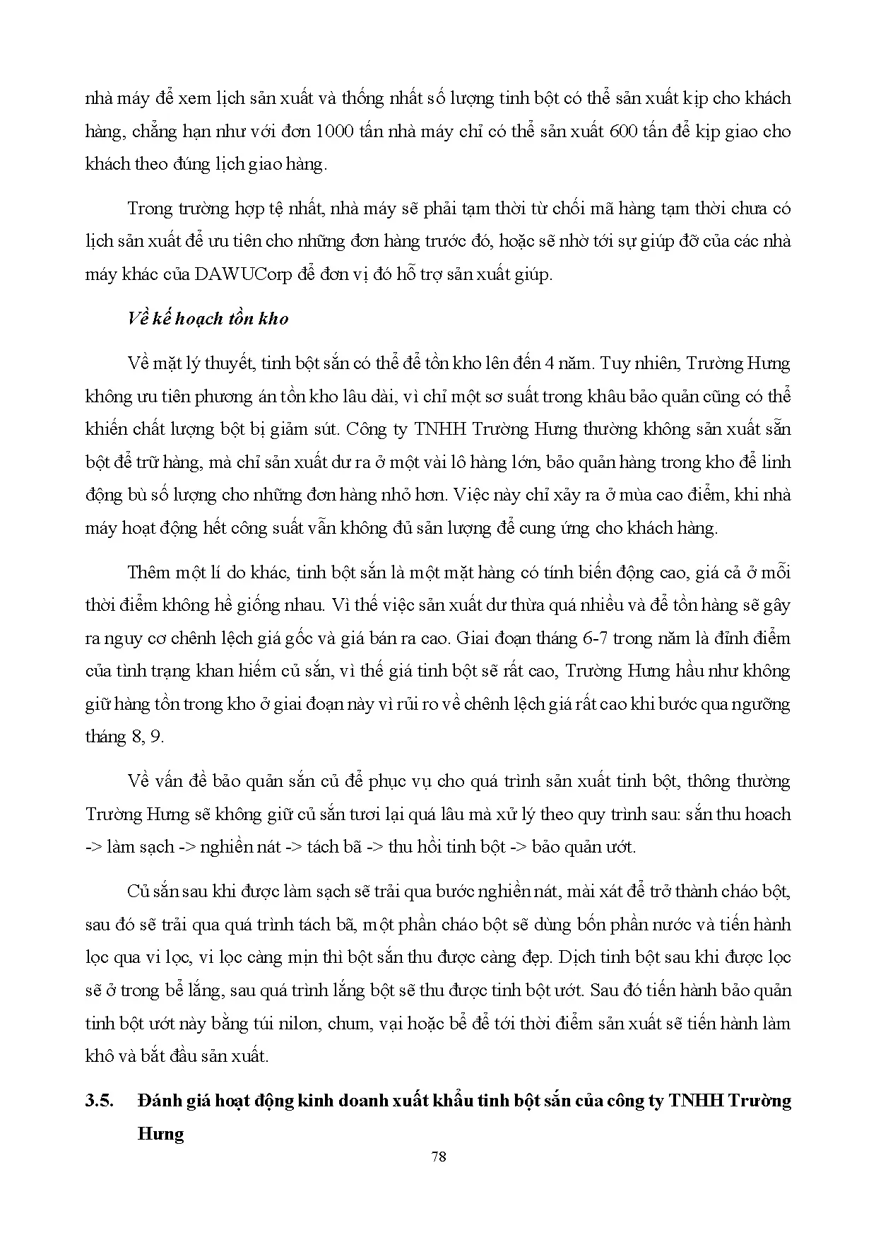 Đồ án tốt nghiệp - Phân tích hoạt động kinh doanh xuất khẩu tinh bột sắn tại Công ty TNHH TH - TTVGP - Trang 90