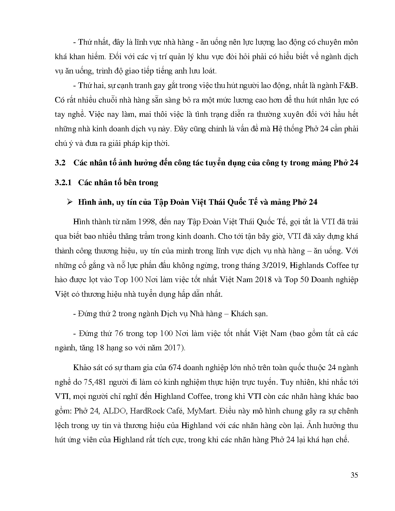 Đồ án tốt nghiệp - Hoàn thiện công tác tuyển dụng của Tập đoàn Việt Thái International trong MP 2 - Trang 47