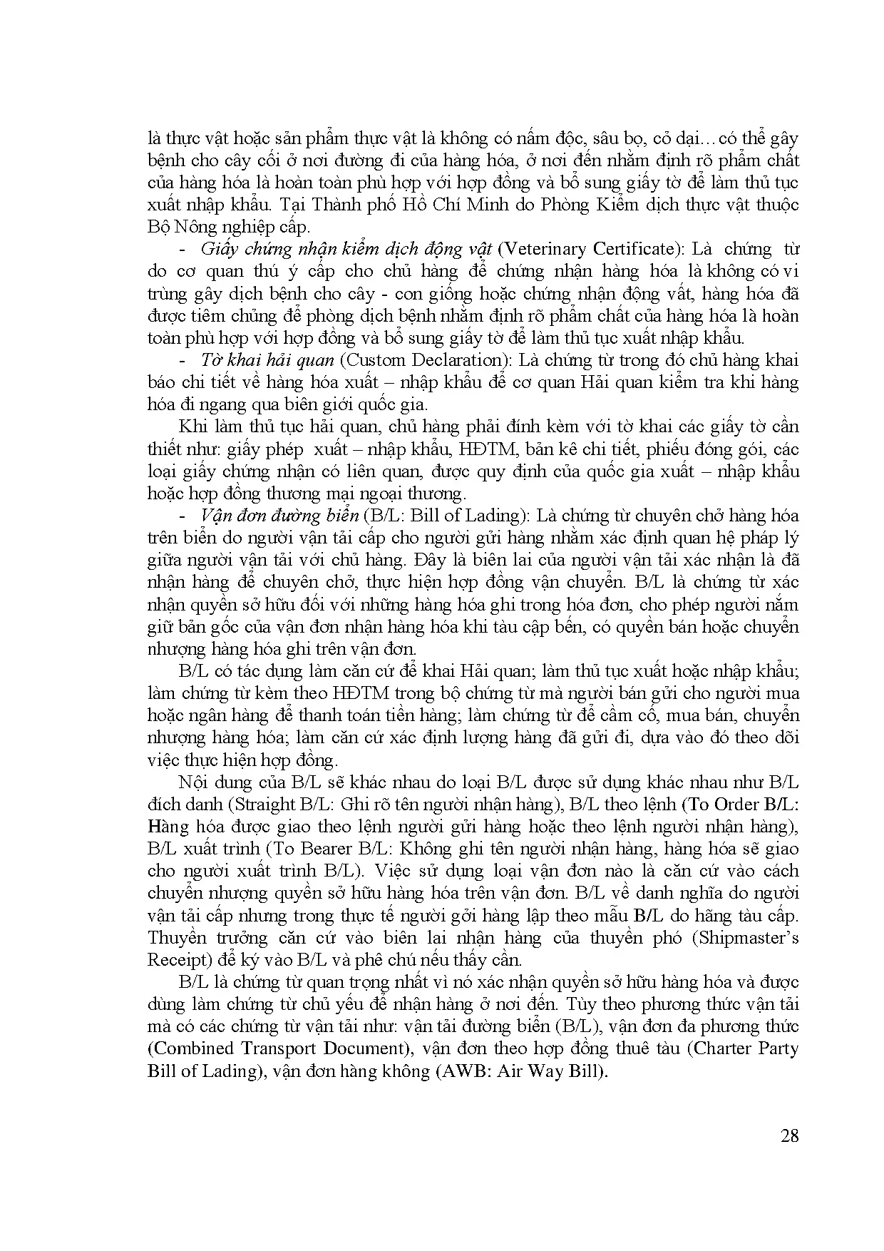 Đồ án tốt nghiệp - Quy trình kiểm soát chứng từ xuất - nhập khẩu tại Công ty Cổ Phần Sản Xuất KDSK - Trang 41