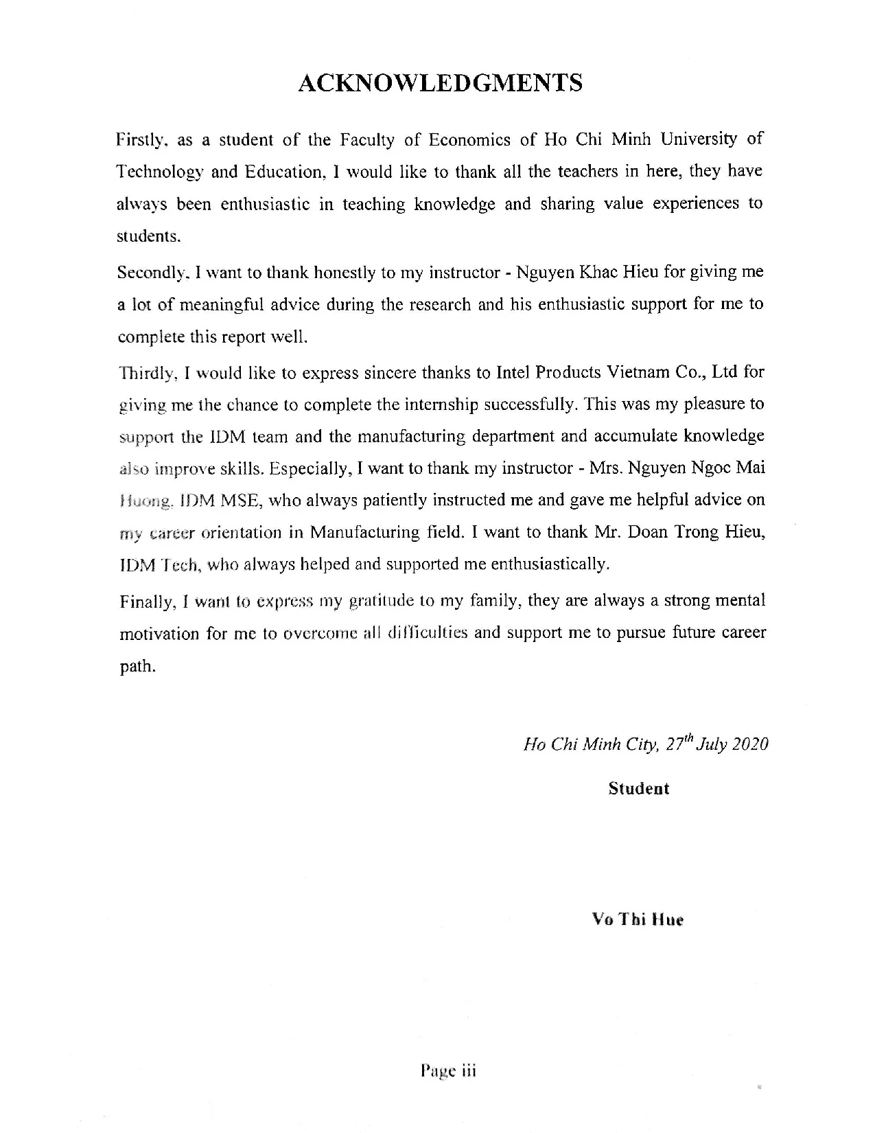 Đồ án tốt nghiệp - Improving the management of indirect materials at intel products VietNam CO., LTD - Trang 4