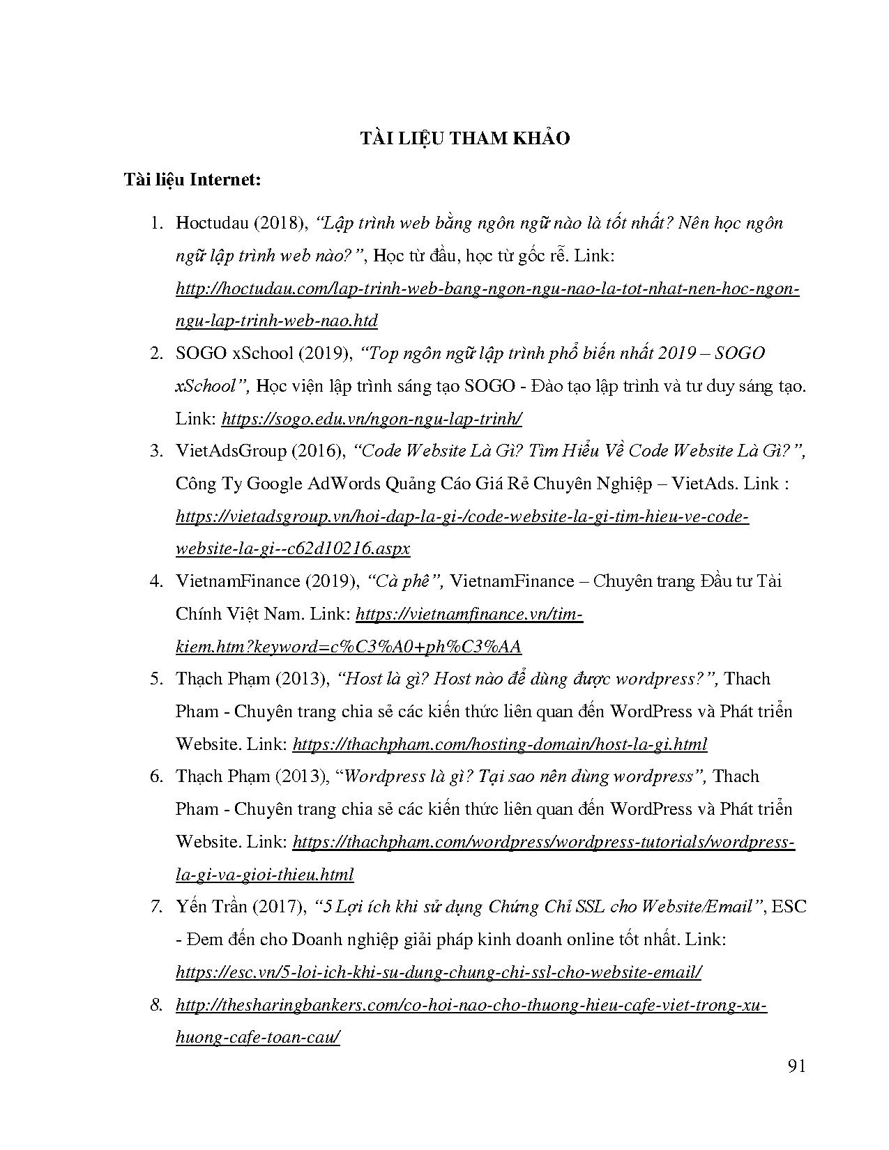 Ảnh một số trang tài liệu