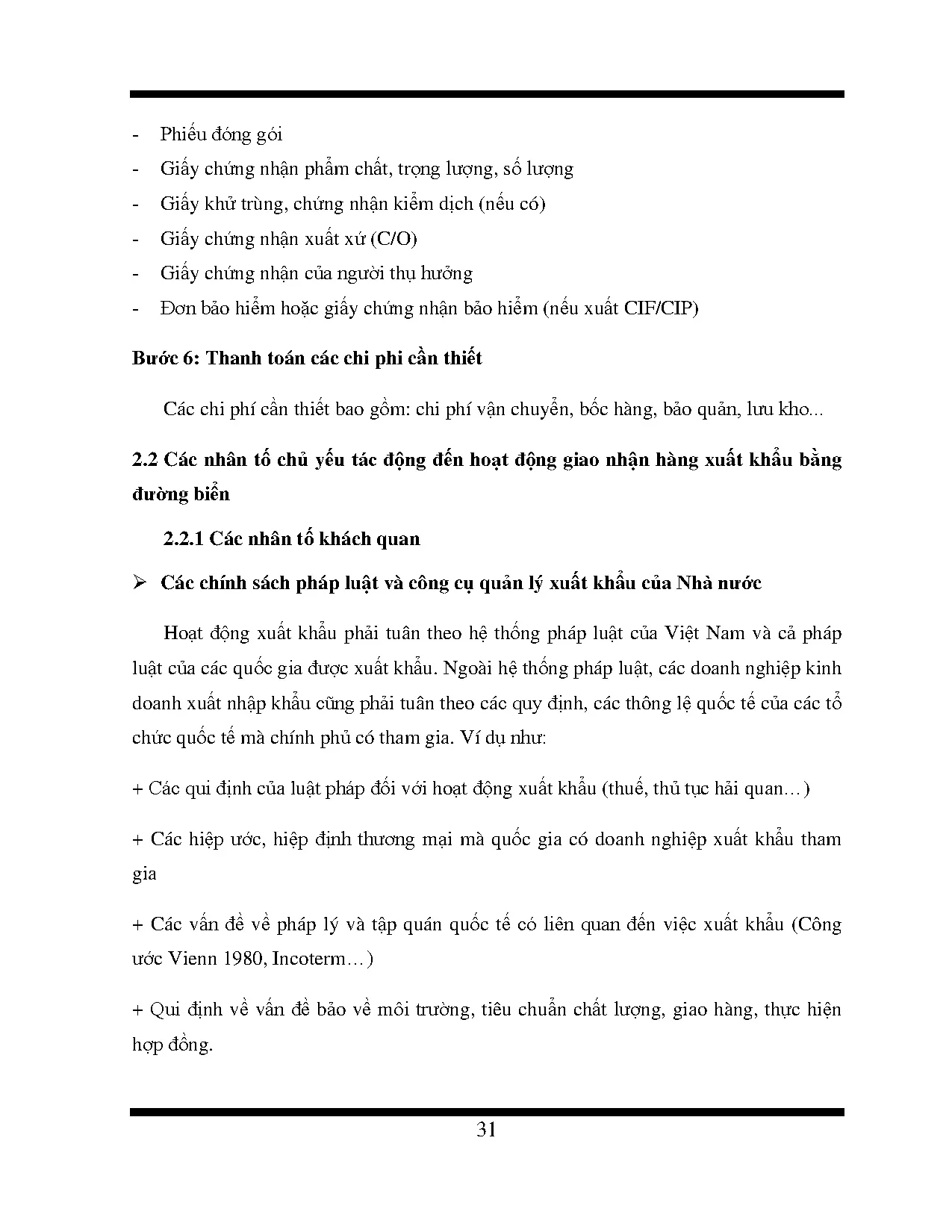 Đồ án tốt nghiệp - Nâng cao hiệu quả hoạt động giao nhận hàng xuất khẩu bằng đường biển tại CTTMSL - Trang 41