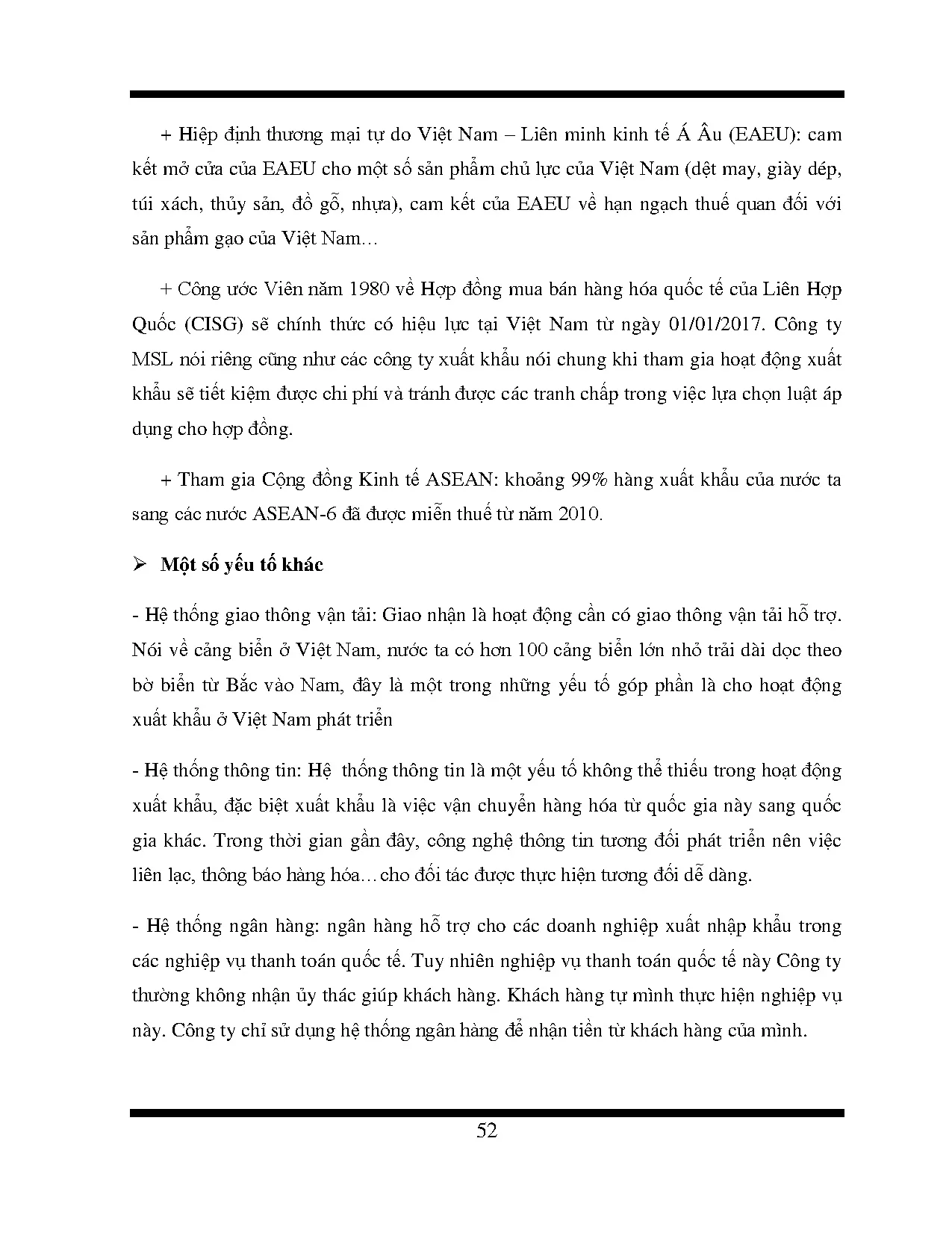 Đồ án tốt nghiệp - Nâng cao hiệu quả hoạt động giao nhận hàng xuất khẩu bằng đường biển tại CTTMSL - Trang 62
