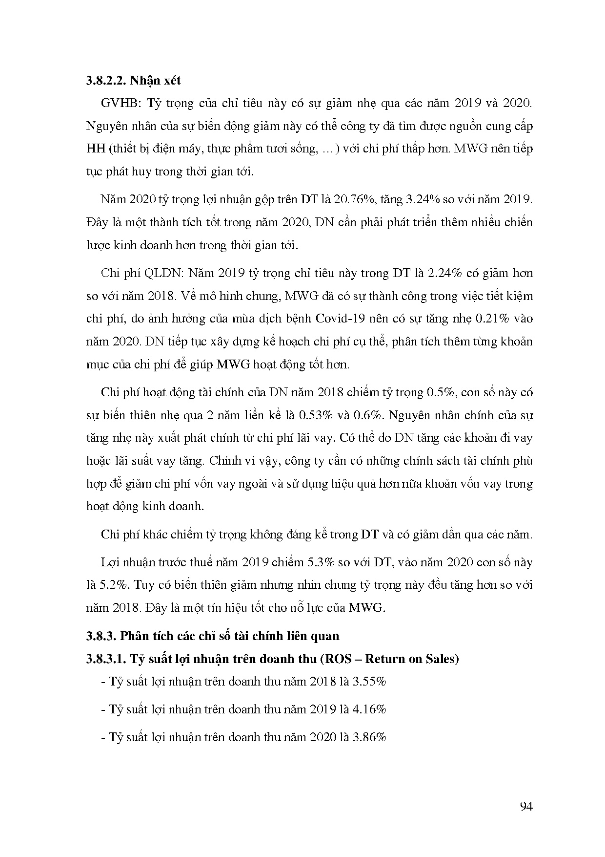 Đồ án tốt nghiệp - Hoàn thiện công tác bán hàng và xác định kết quả bán hàng tại MWG - Trang 103