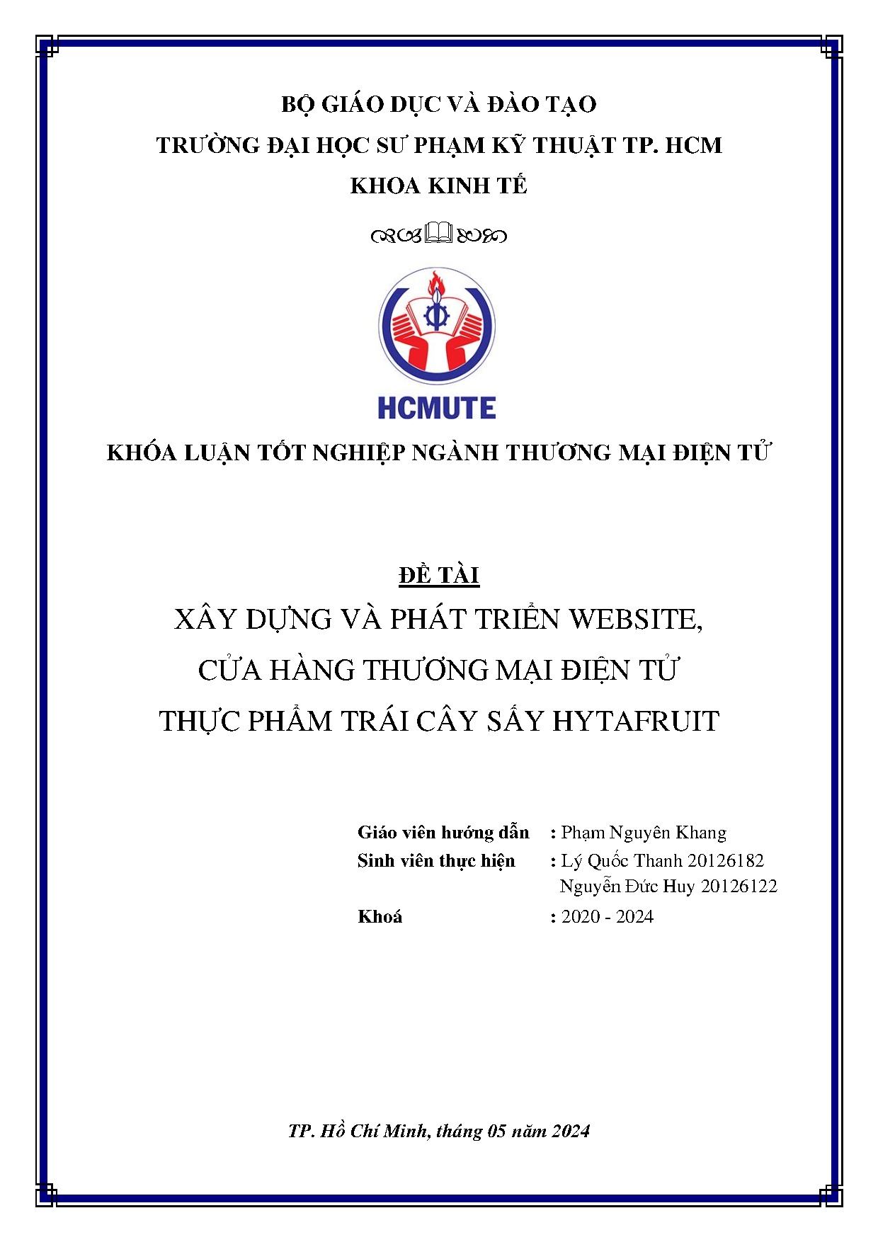 Đồ án tốt nghiệp - Xây dựng và phát triển website, cửa hàng thương mại điện tử thực phẩm trái cây SH