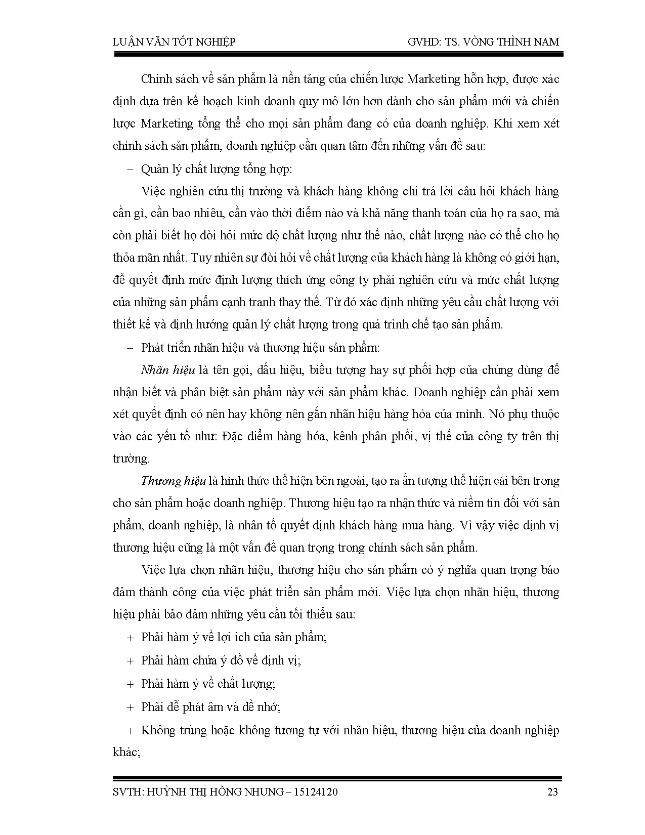 Đồ án tốt nghiệp - Chiến lược Marketing Mix của công ty cổ phần lương thực thực phẩm Colusa, MCSPMĂL - Trang 24