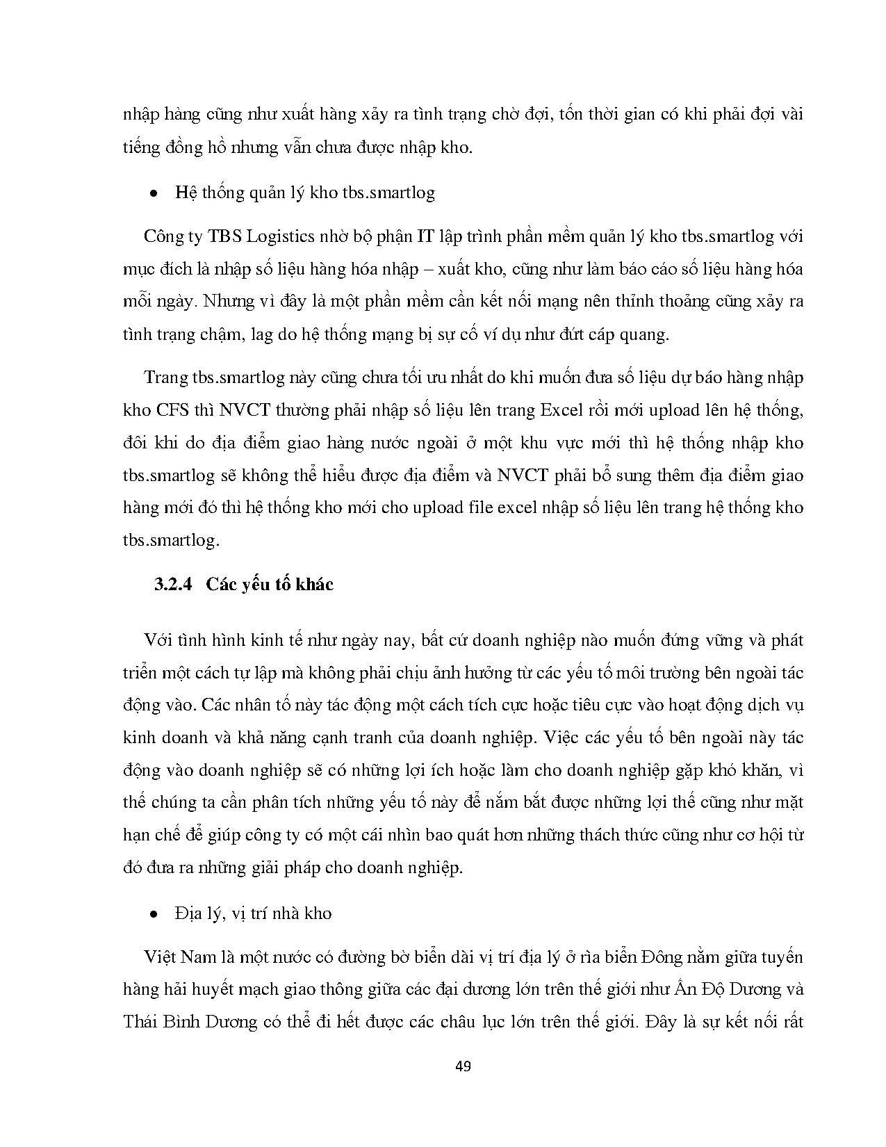 Đồ án tốt nghiệp - Đánh giá hoạt động nhập hàng tại kho CFS của Công ty cổ phần thương mại và DLBDL - Trang 59