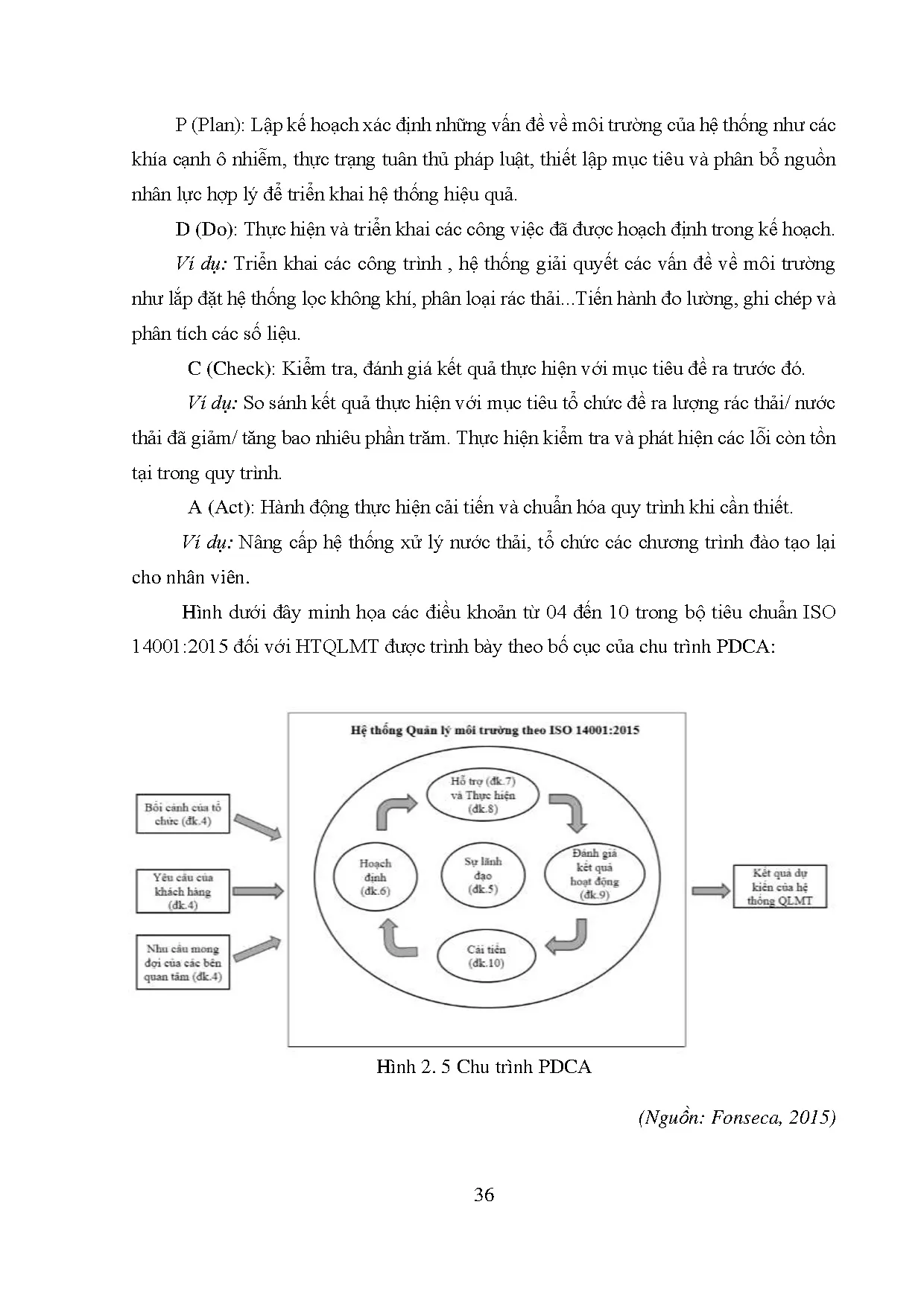 Đồ án tốt nghiệp - Phân tích thực trạng ứng dụng ISO 14001:2015 nhằm nâng cao hệ thống QLMTTCTTMVN - Trang 47