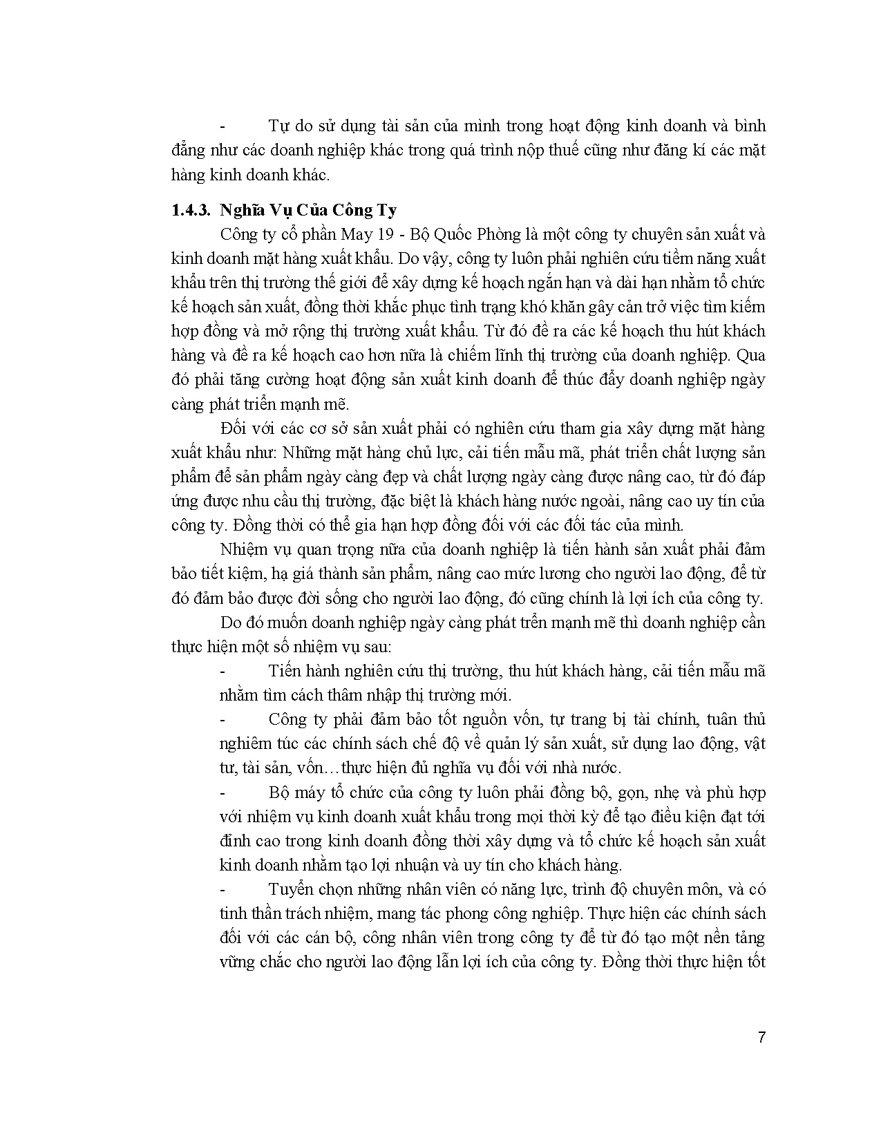 Đồ án tốt nghiệp - Một số biện pháp nhằm nâng cao chất lượng sản phẩm tại chi nhánh CTCPM 1 - BQP - Trang 14