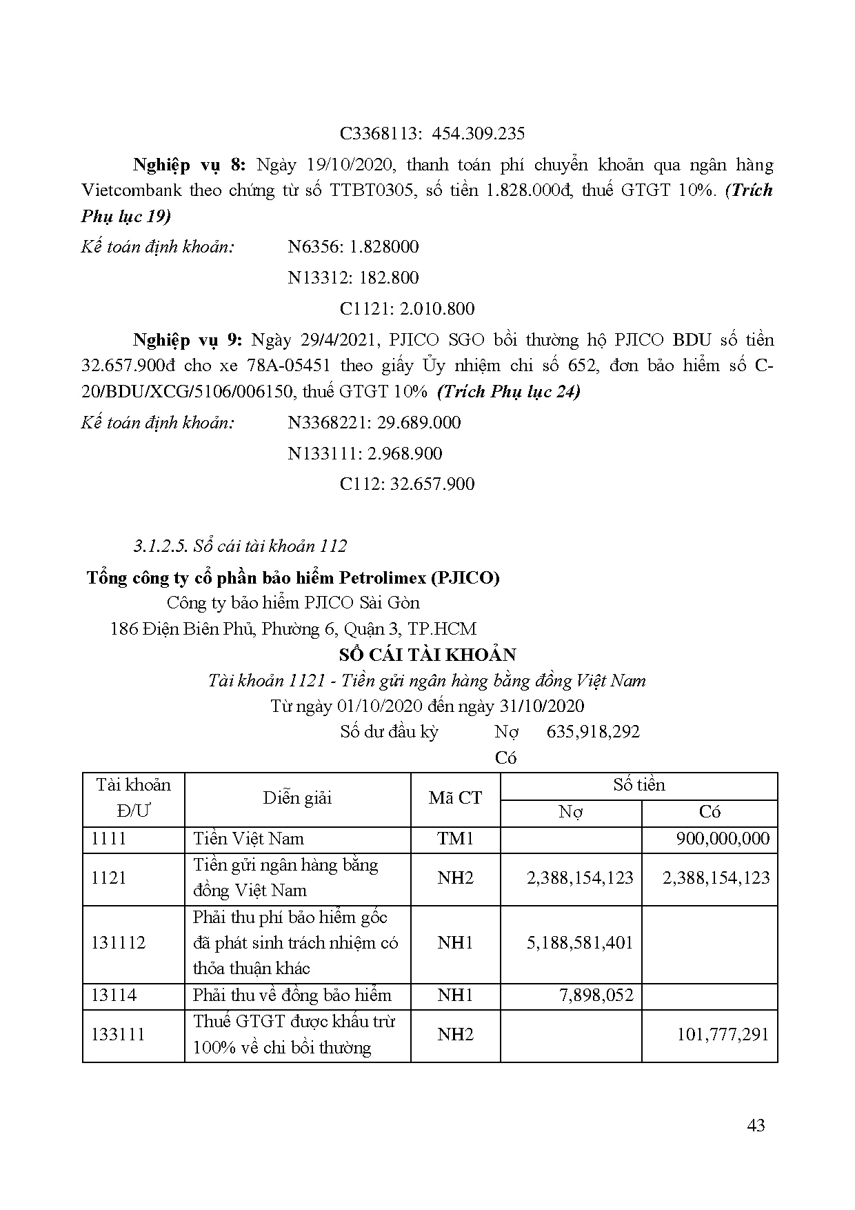 Đồ án tốt nghiệp - Kế toán vốn bằng tiền và khoản phải thu khách hàng, phải trả người bán TCTBHPSG - Trang 58
