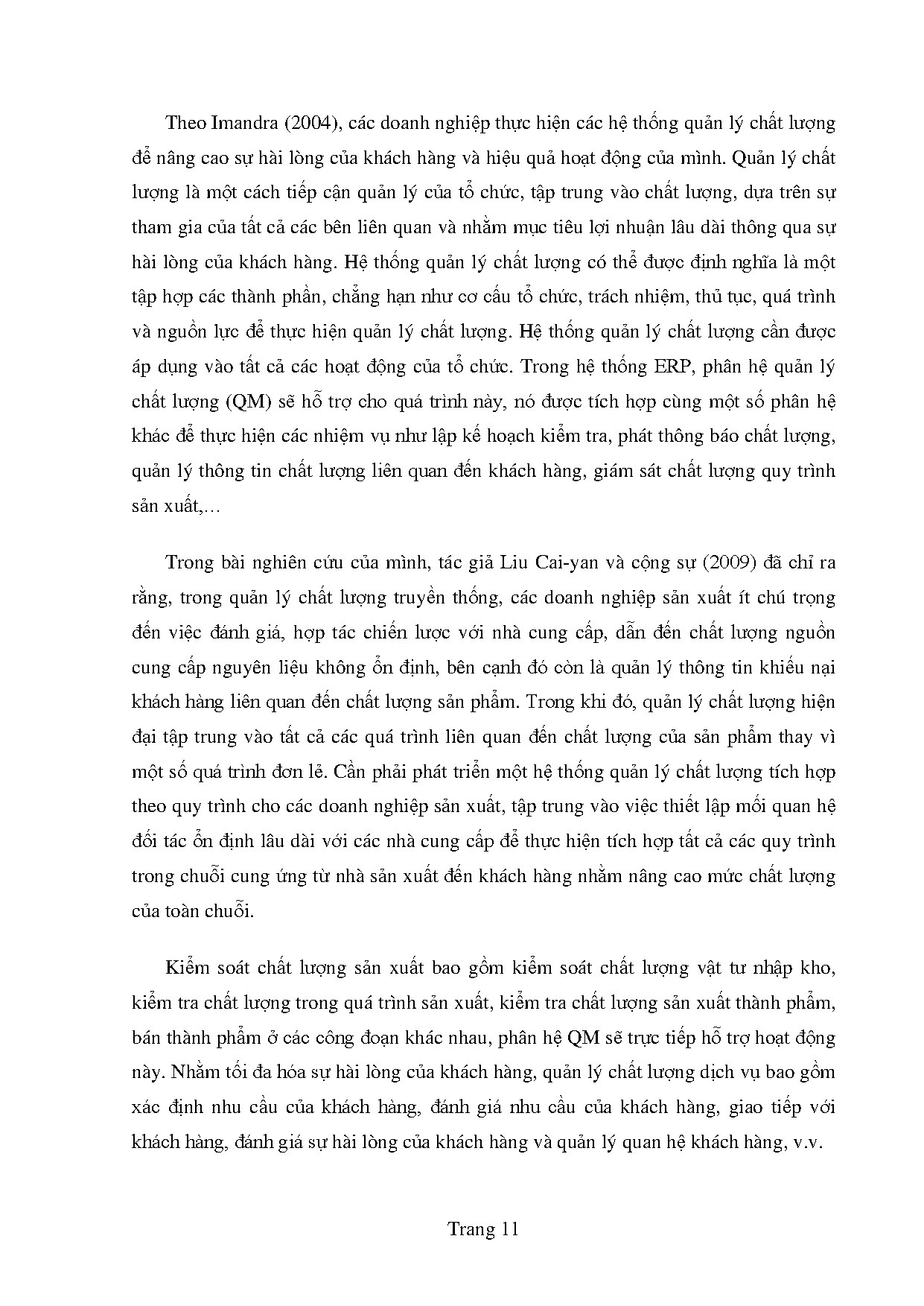 Đồ án tốt nghiệp - Đánh giá công tác triển khai phân hệ quản lý chất lượng trên PMSCCTTHTTTFCDNKH - Trang 21
