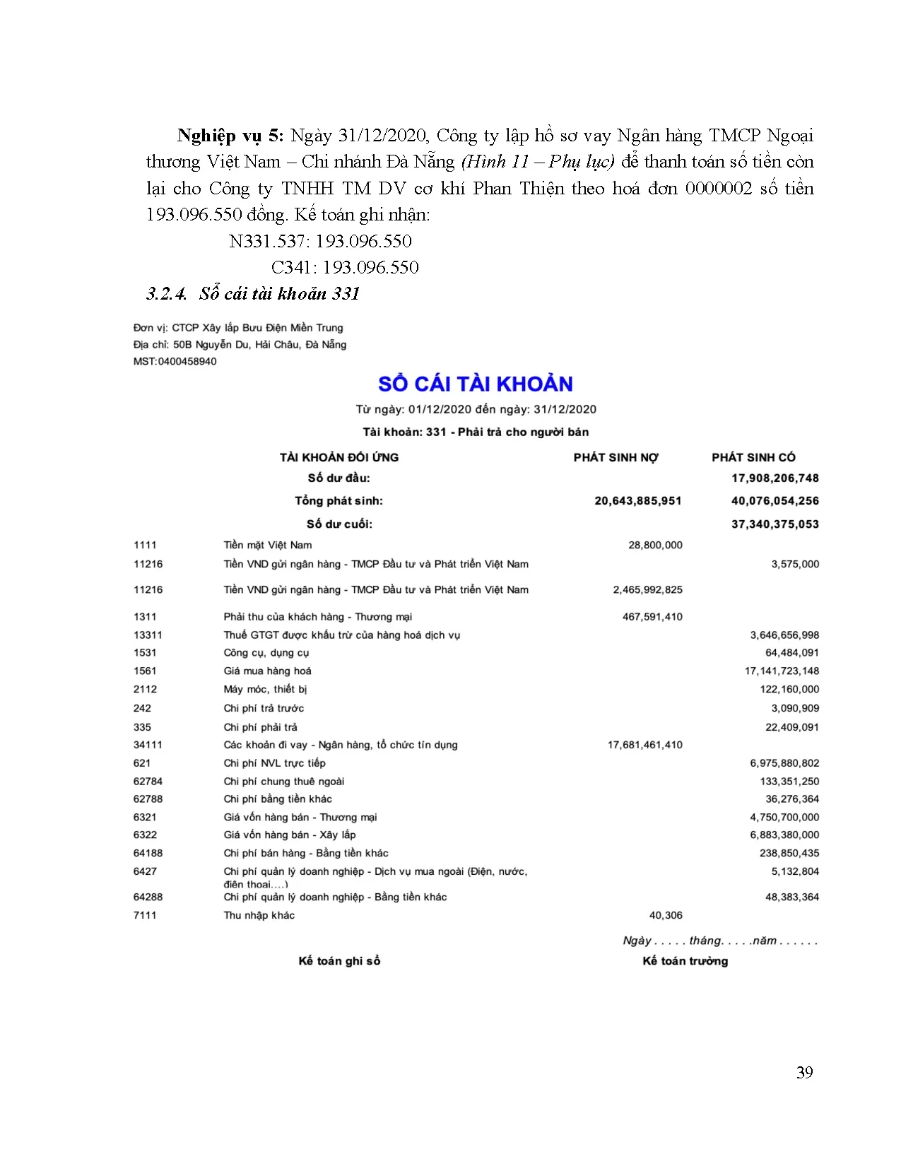 Đồ án tốt nghiệp - Hoàn thiện công tác kế toán công nợ phải thu khách hàng, PTNBVTGTGTTCTCPXLBĐMT - Trang 51