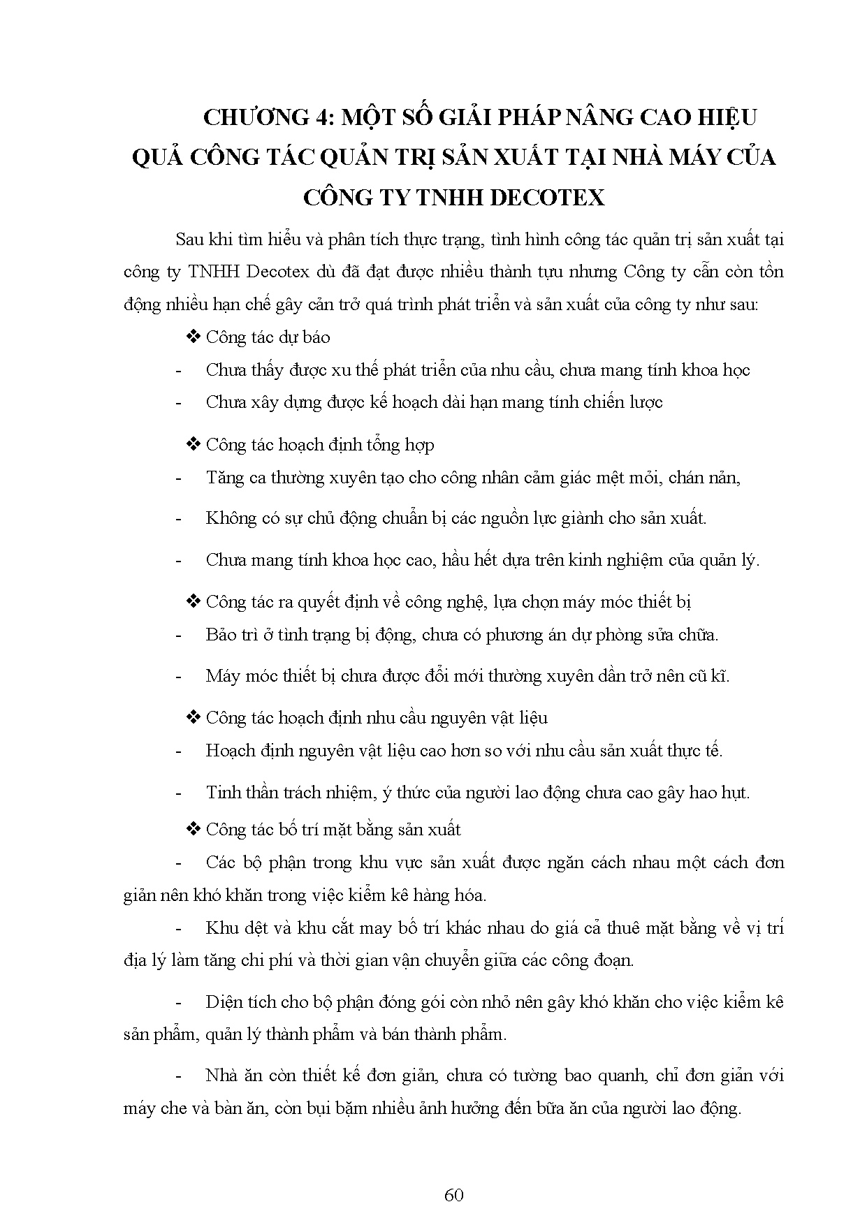 Đồ án tốt nghiệp - Một số giải pháp trong quản trị sản xuất nhằm cải thiện hiệu quả sản XSPRCCCTTD - Trang 69