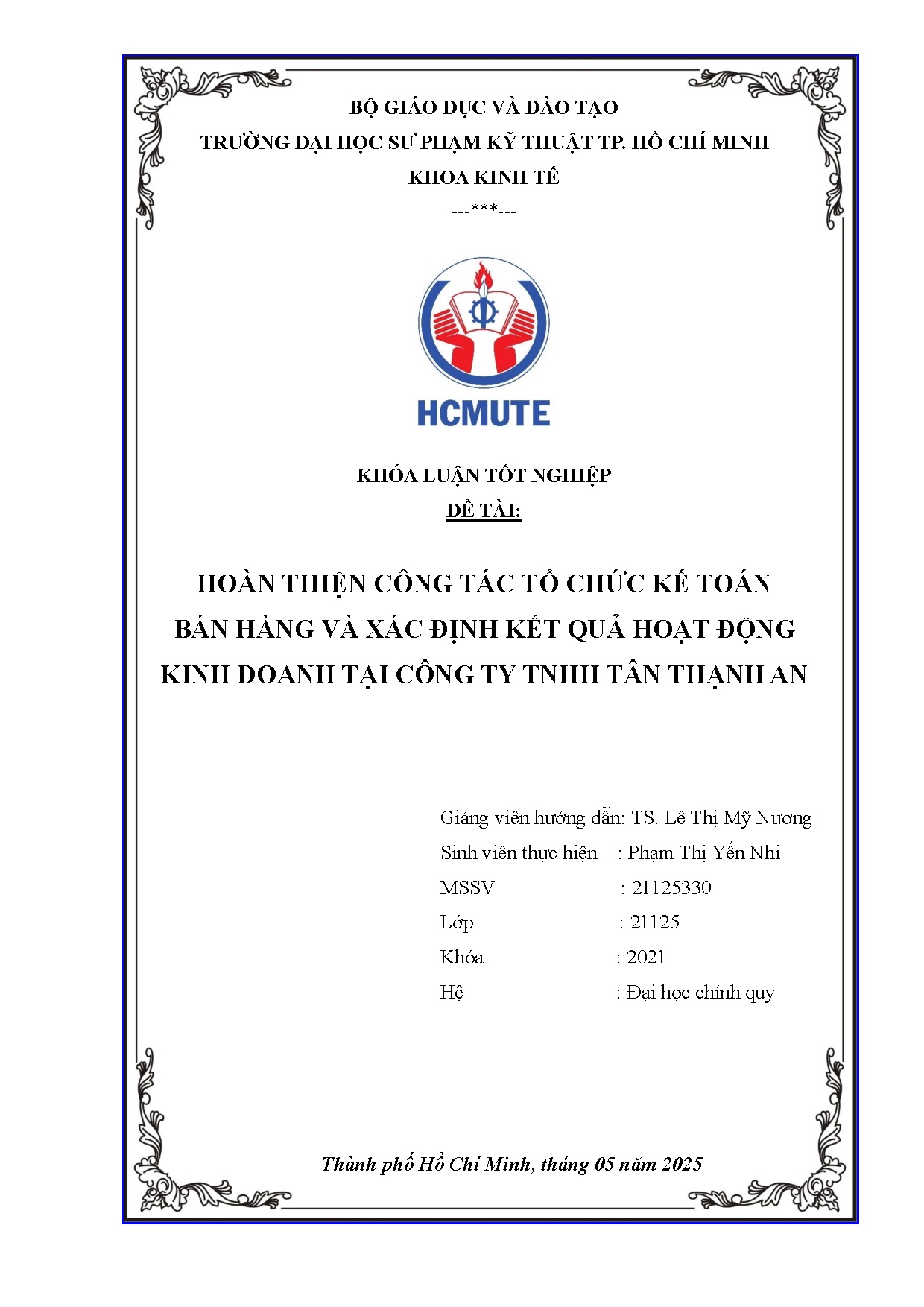 Đồ án tốt nghiệp - Hoàn thiện công tác tổ chức kế toán bán hàng và xác định kết quả hoạt ĐKDTCTTTTA