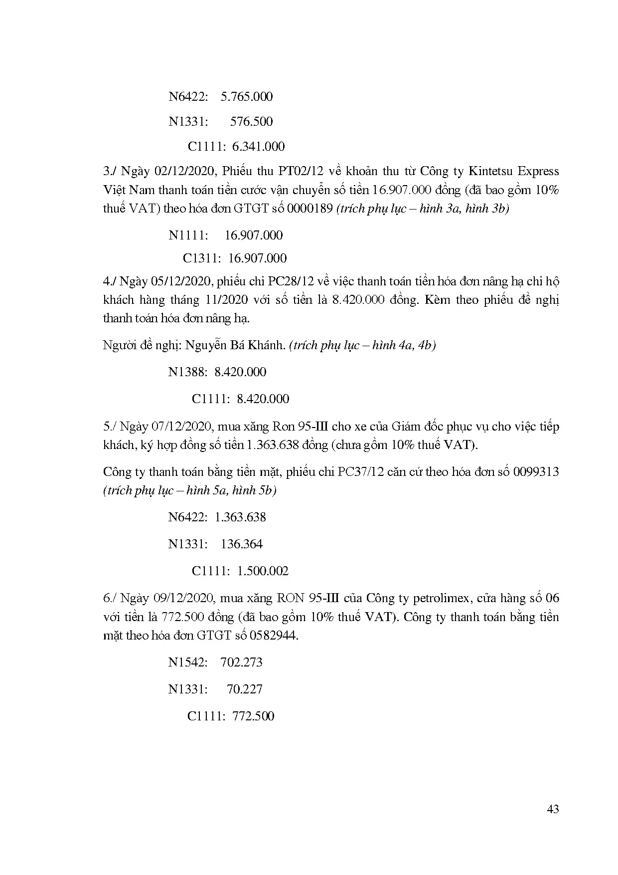 Đồ án tốt nghiệp - Hoàn thiện công tác kế toán vốn bằng tiền và khoản phải thu khách hàng TCTTGPTVMA - Trang 56