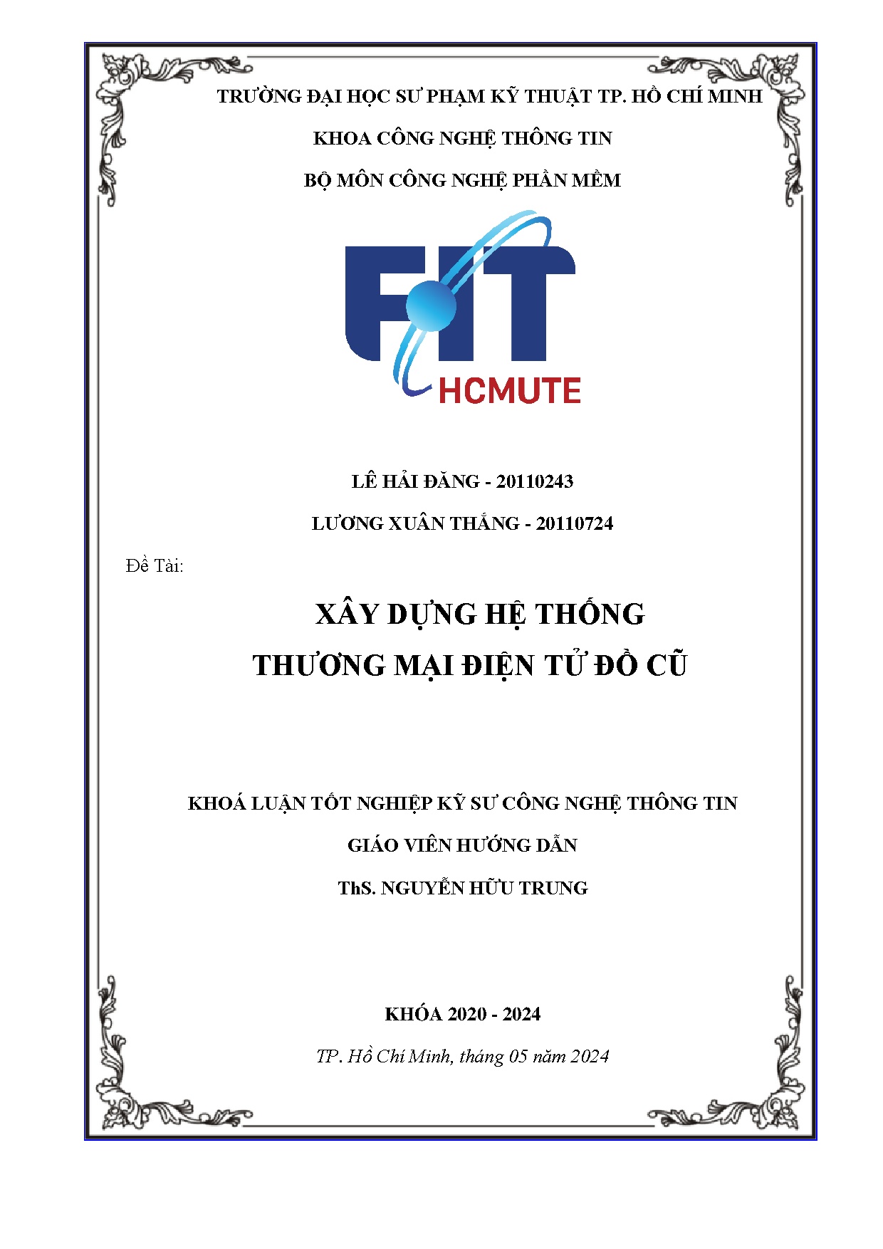 Đồ án tốt nghiệp - Xây dựng hệ thống thương mại điện tử đồ cũ