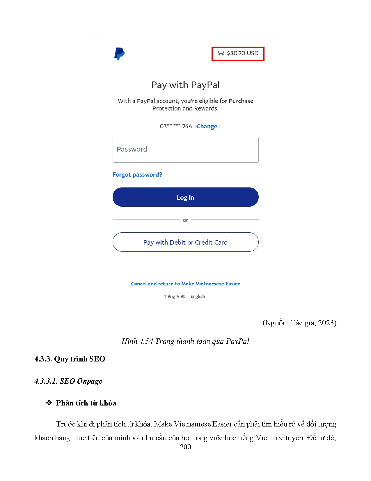 Đồ án tốt nghiệp - Xây dựng, phát triển Website dạy tiếng Việt cho người nói tiếng Anh - Make VE - Trang 216