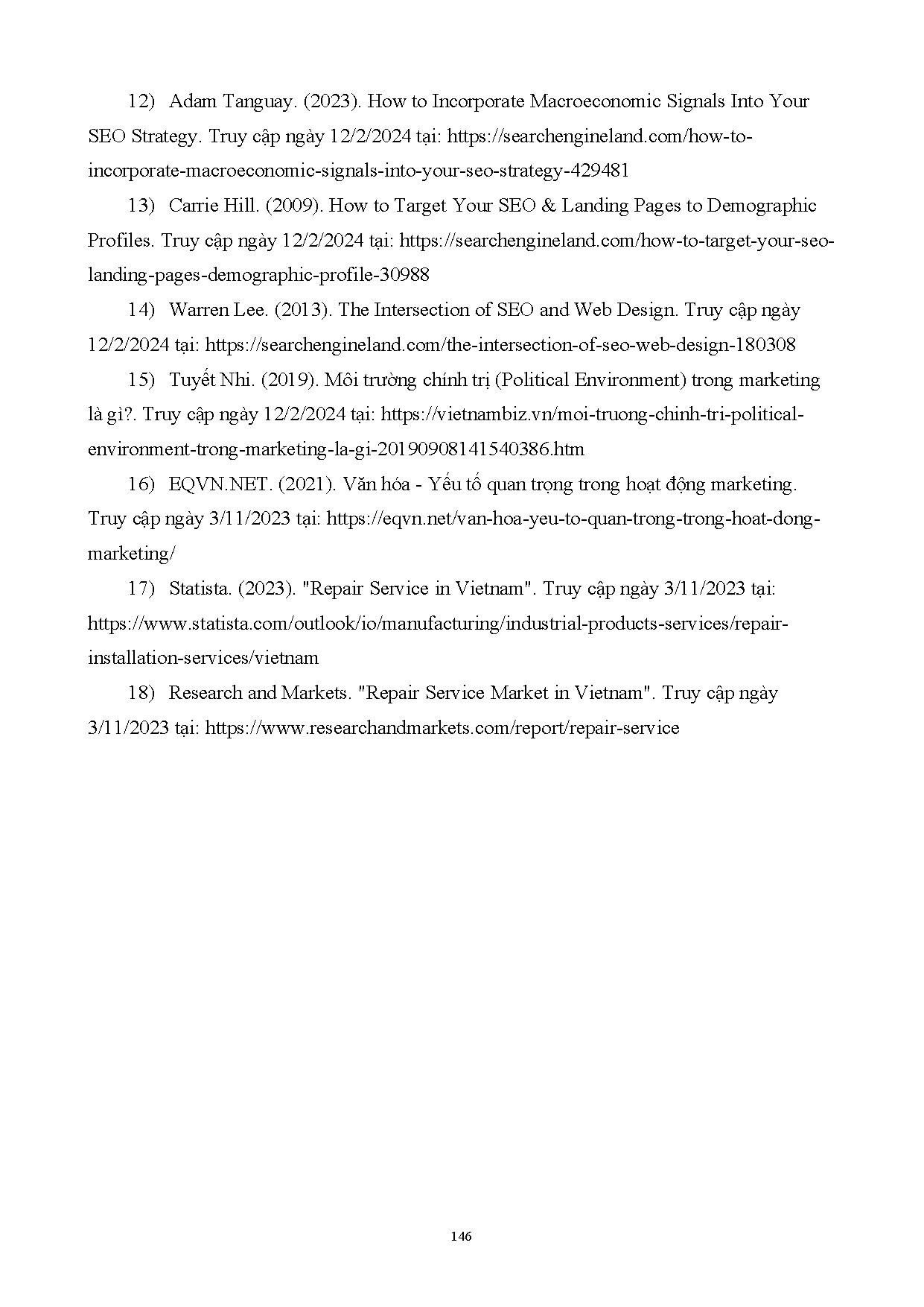 Đồ án tốt nghiệp - Giải pháp phát triển chiến lược SEO cho công ty cổ phần điện lạnh Limosa nửa Đ 2 - Trang 157