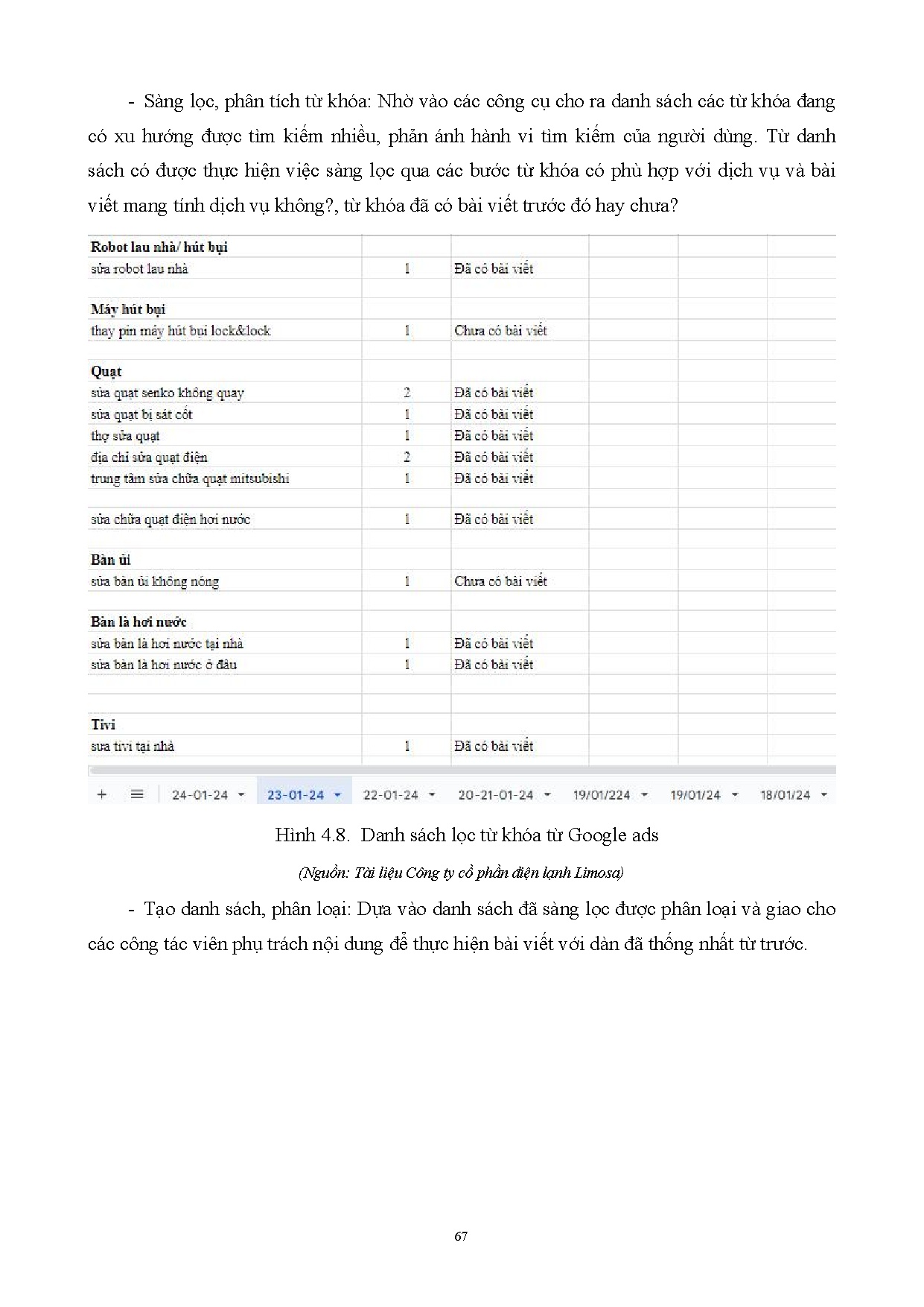 Đồ án tốt nghiệp - Giải pháp phát triển chiến lược SEO cho công ty cổ phần điện lạnh Limosa nửa Đ 2 - Trang 78