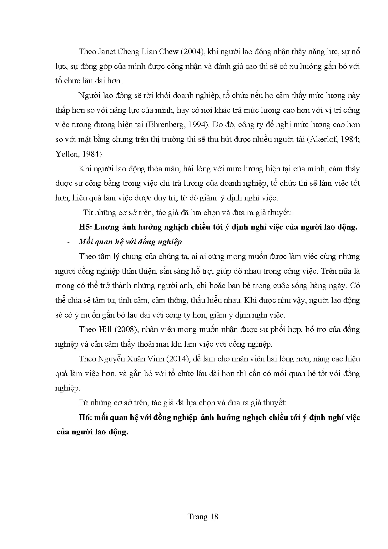 Đồ án tốt nghiệp - Các yếu tố ảnh hưởng đến ý định nghỉ việc của người lao động tại TP.HCM - Trang 28