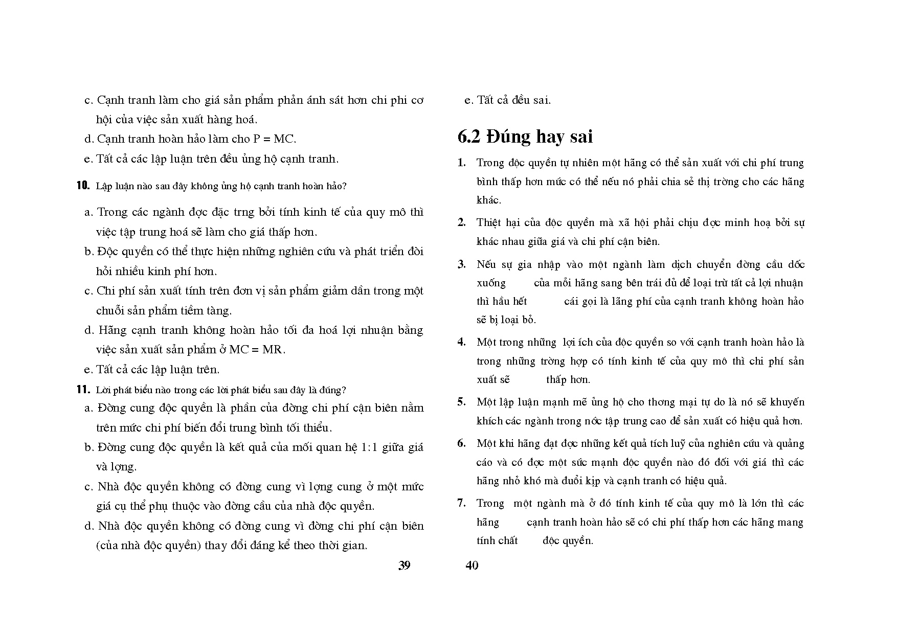 Trắc nghiệm cuối kỳ kinh tế học - Trang 56