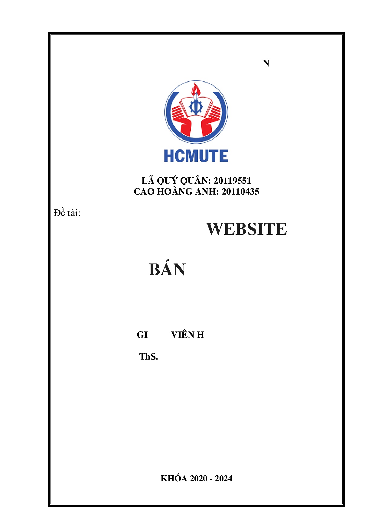 Đồ án tốt nghiệp - Xây dựng website thương mại điện tử về bán quần áo