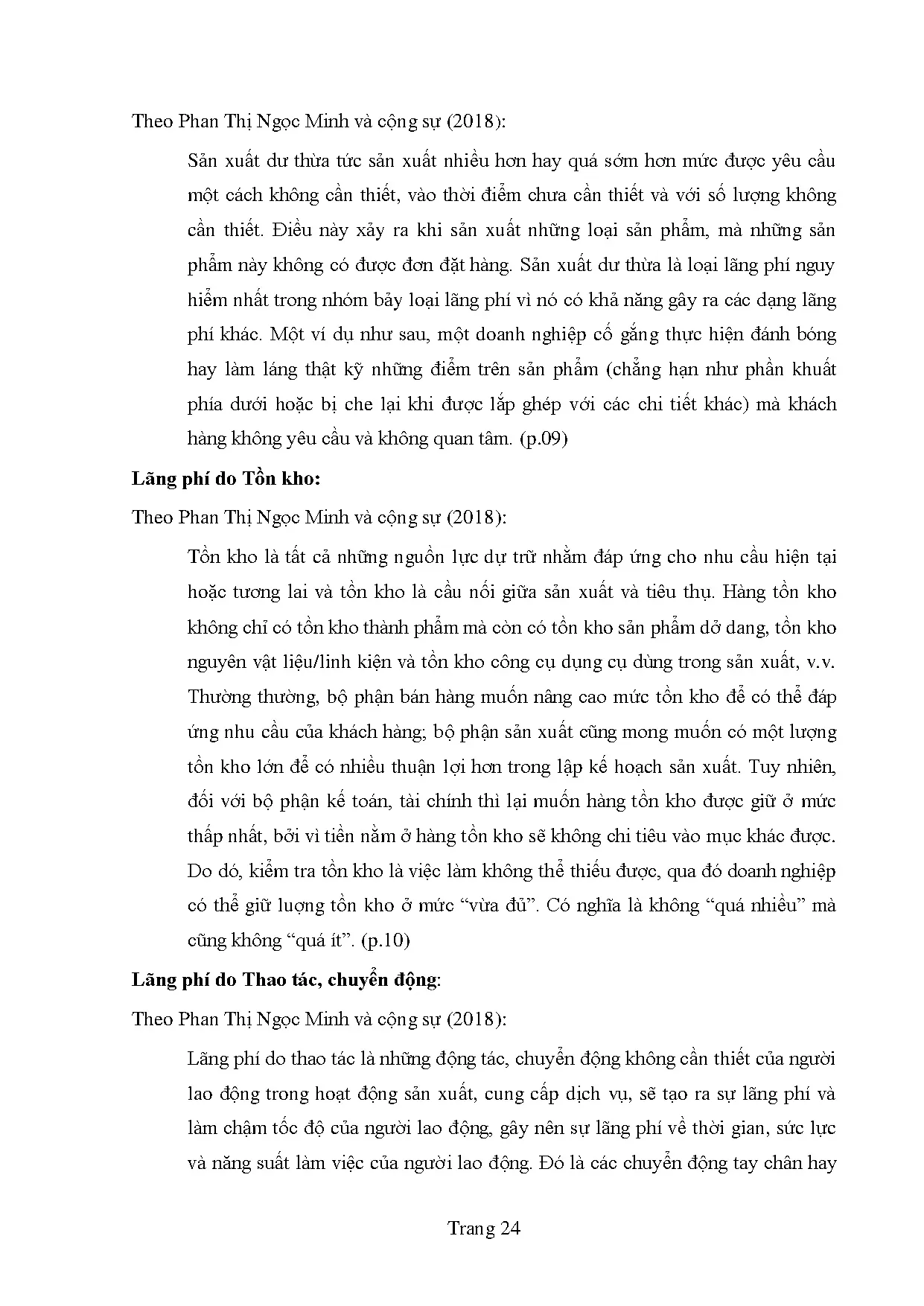 Đồ án tốt nghiệp - Phân tích thực trạng 7 loại lãng phí trong công tác quản lý CLTNM 1 - CTCPĐT . - Trang 34