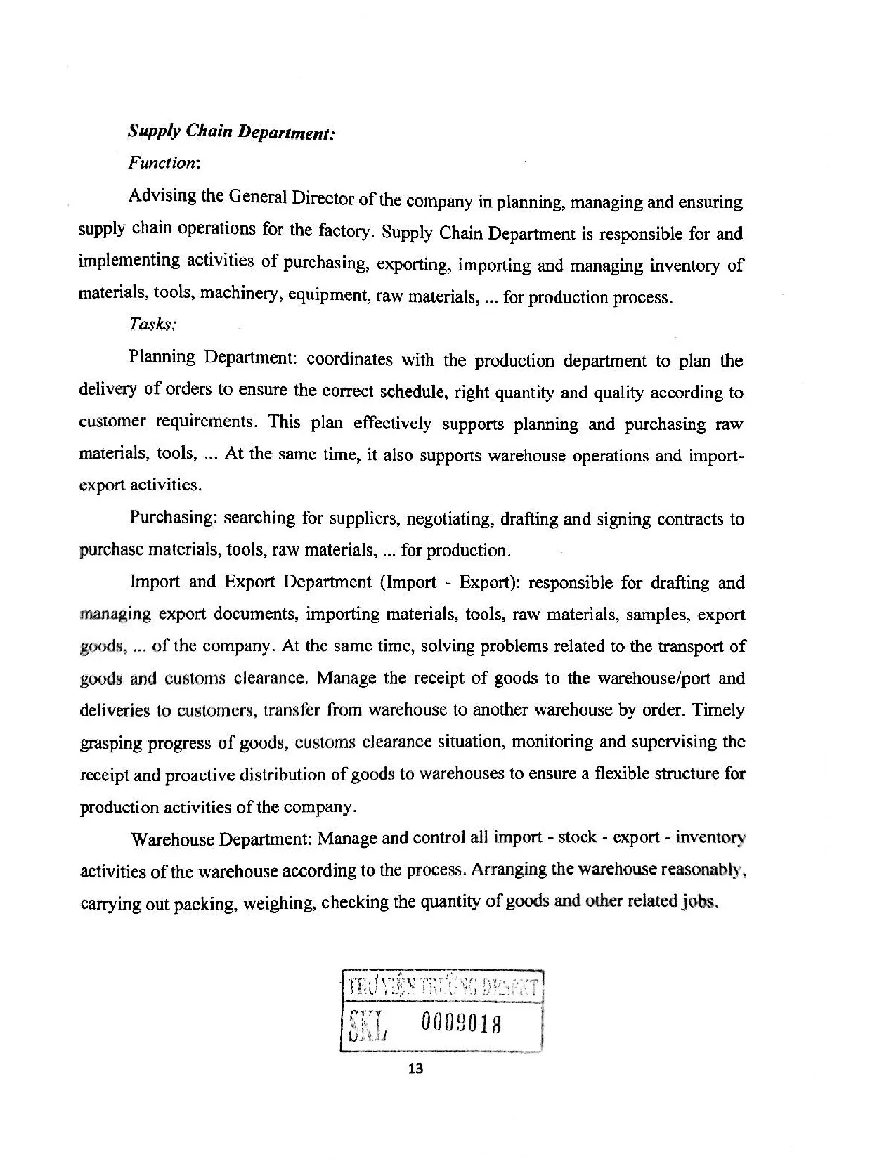 Đồ án tốt nghiệp - Completion of the purchase management at Ecco VietNam Company - Trang 20