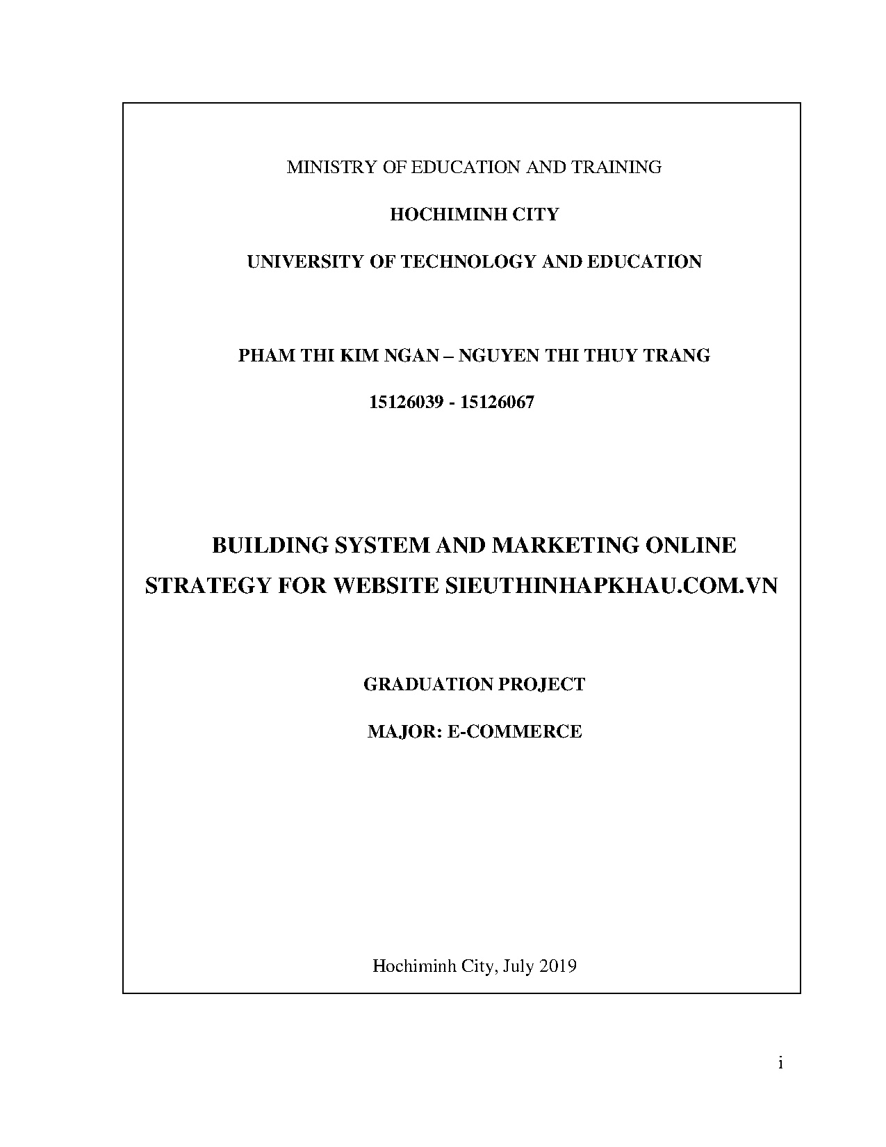 Đồ án tốt nghiệp - Xây dựng hệ thống và chiến lược marketing online cho website S