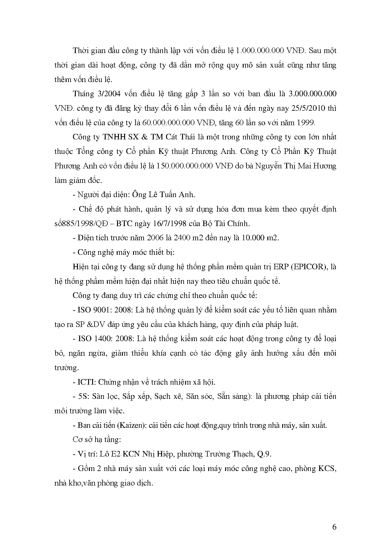 Đồ án tốt nghiệp - Hoàn thiện công tác tuyển dụng nhân sự tại Công ty TNHH SX và TM Cát Thái - Trang 17