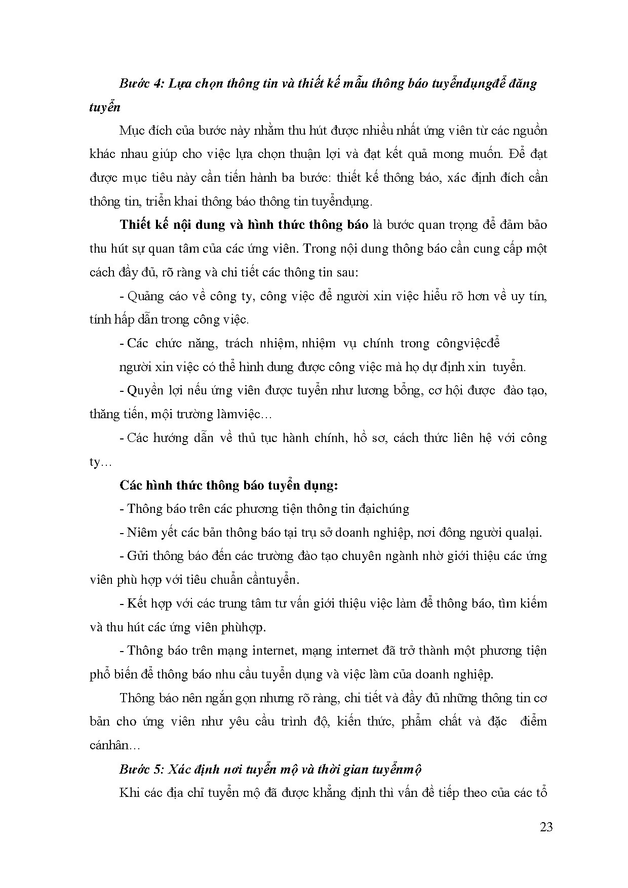 Đồ án tốt nghiệp - Hoàn thiện công tác tuyển dụng nhân sự tại Công ty TNHH SX và TM Cát Thái - Trang 34