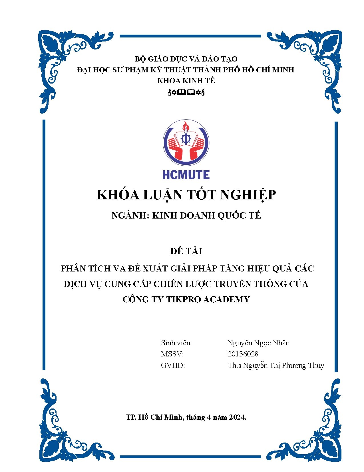 Đồ án tốt nghiệp - Phân tích và đề xuất giải pháp tăng hiệu quả các dịch vụ cung cấp chiến LTTCCTTA