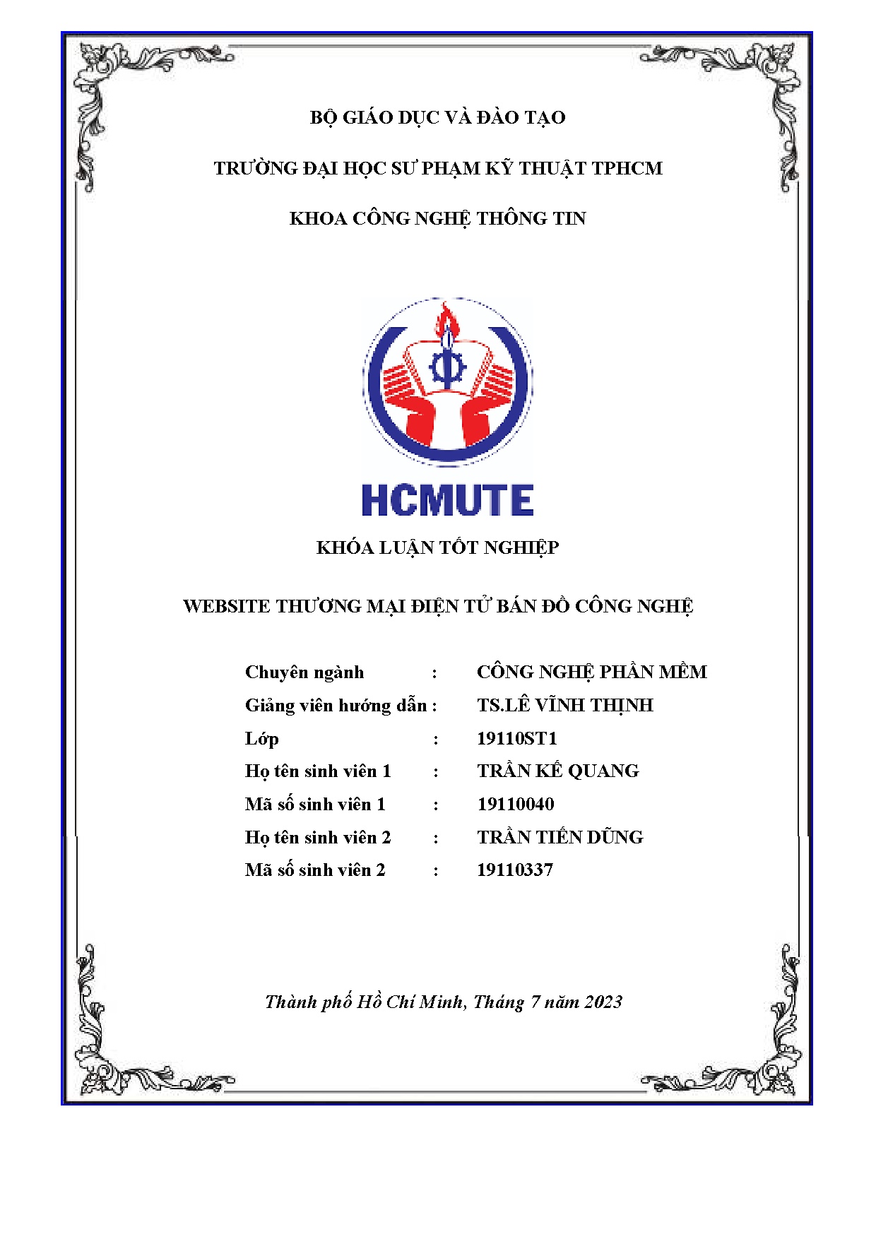 Đồ án tốt nghiệp - Website thương mại điện tử bán đồ công nghệ