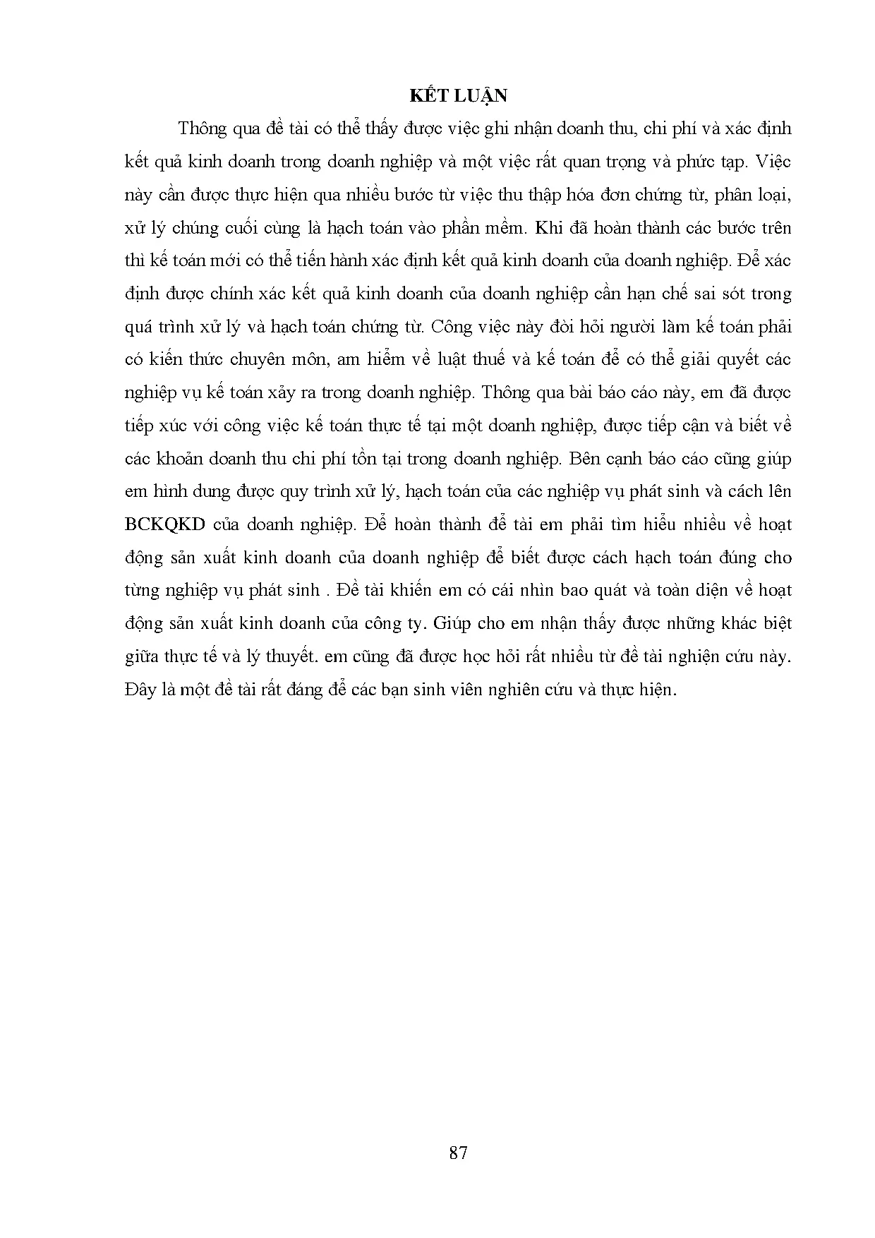 Đồ án tốt nghiệp - Kế toán doanh thu, chí phí và xác định kết quả kinh doanh tại Công ty TNHH TBYTNT - Trang 100