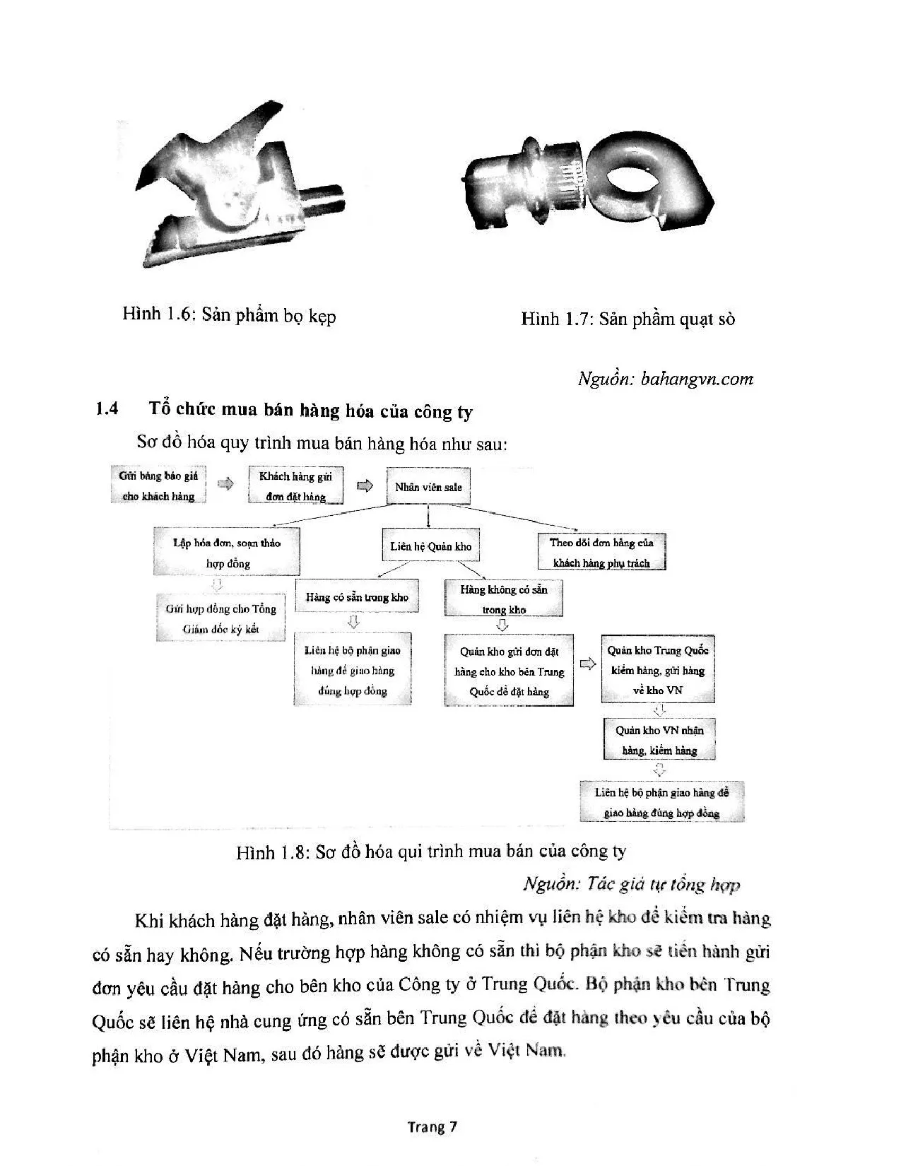 Đồ án tốt nghiệp - Hoàn thiện công tác quản trị kho hàng tại công ty TNHH Máy Móc Thiết Bị Bá Hằng - Trang 15