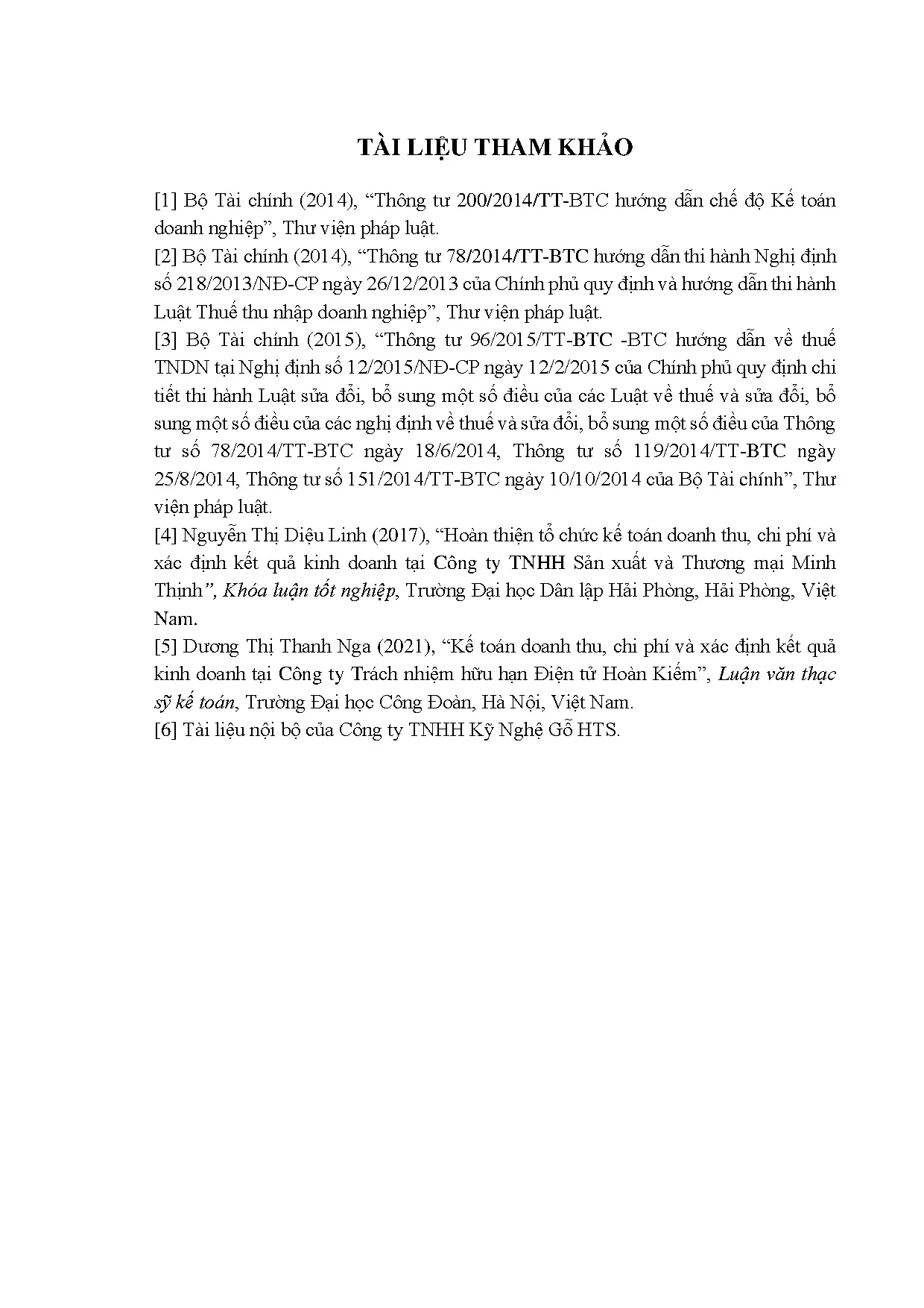 Đồ án tốt nghiệp - Kế toán doanh thu, chi phí và xác định kết quả kinh doanh tại Công ty TNHH kỹ NGH - Trang 149