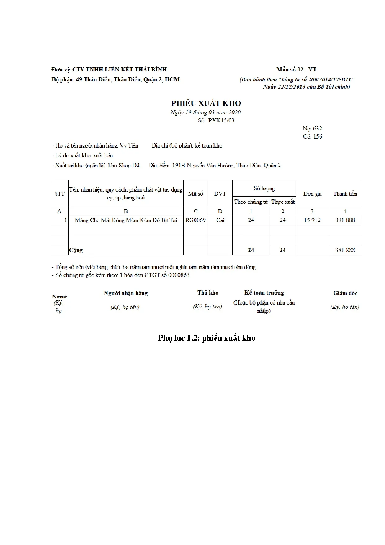 Đồ án tốt nghiệp - Kế toán bán hàng và xác định kết quả kinh doanh tại Công ty TNHH liên kết Thái B - Trang 67