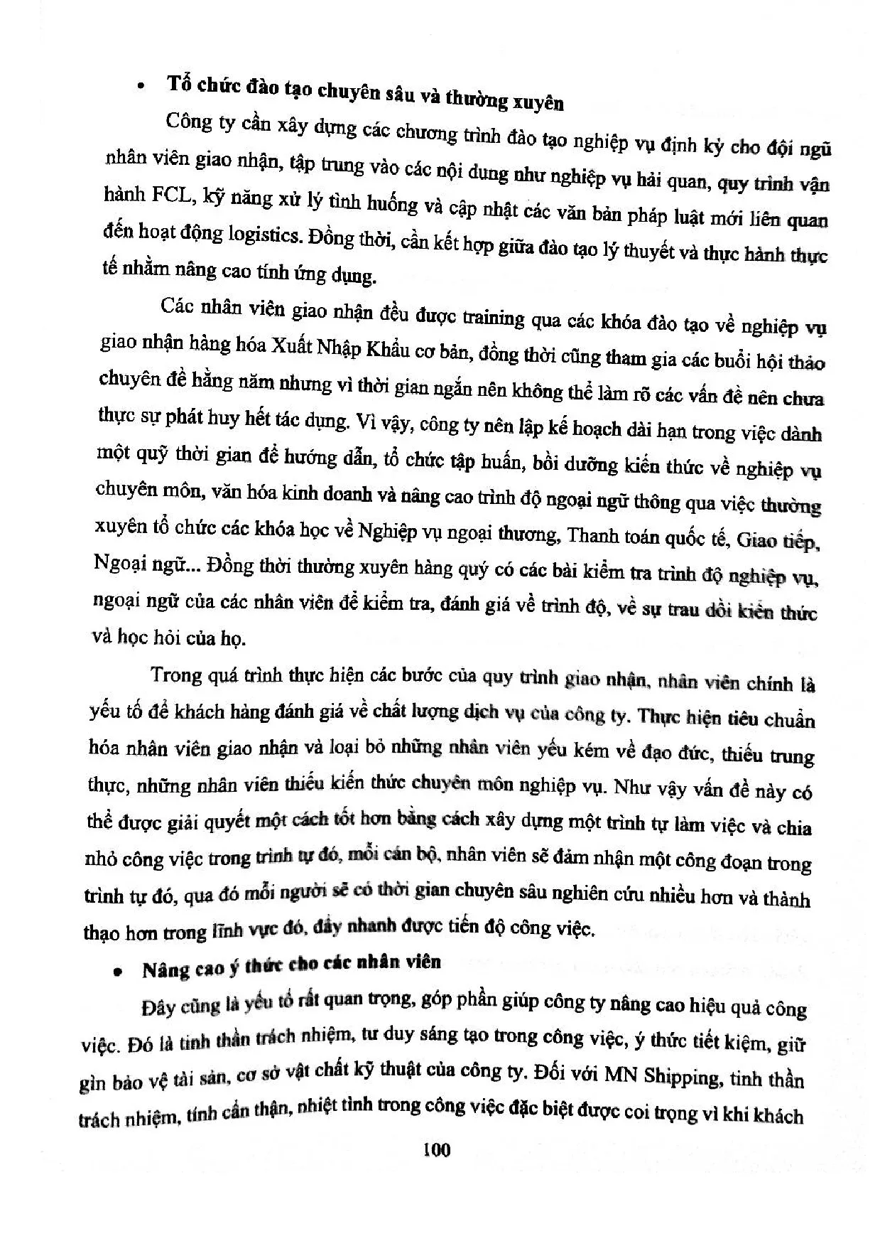 Đồ án tốt nghiệp - Hoàn thiện hoạt động giao nhận hàng hóa nhập khẩu nguyên container ( BĐBTCTTVTBMN - Trang 111