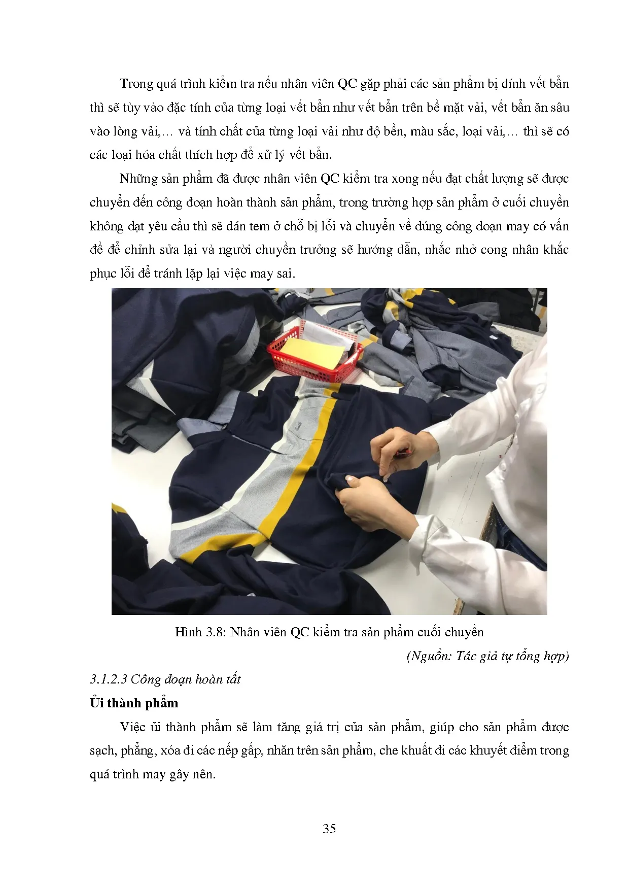 Đồ án tốt nghiệp - Hoàn thiện quy trình sản xuất áo thun tại Công ty TTĐTĐ $ ÁTNNQLCN $ DHNTMT ( VH - Trang 46