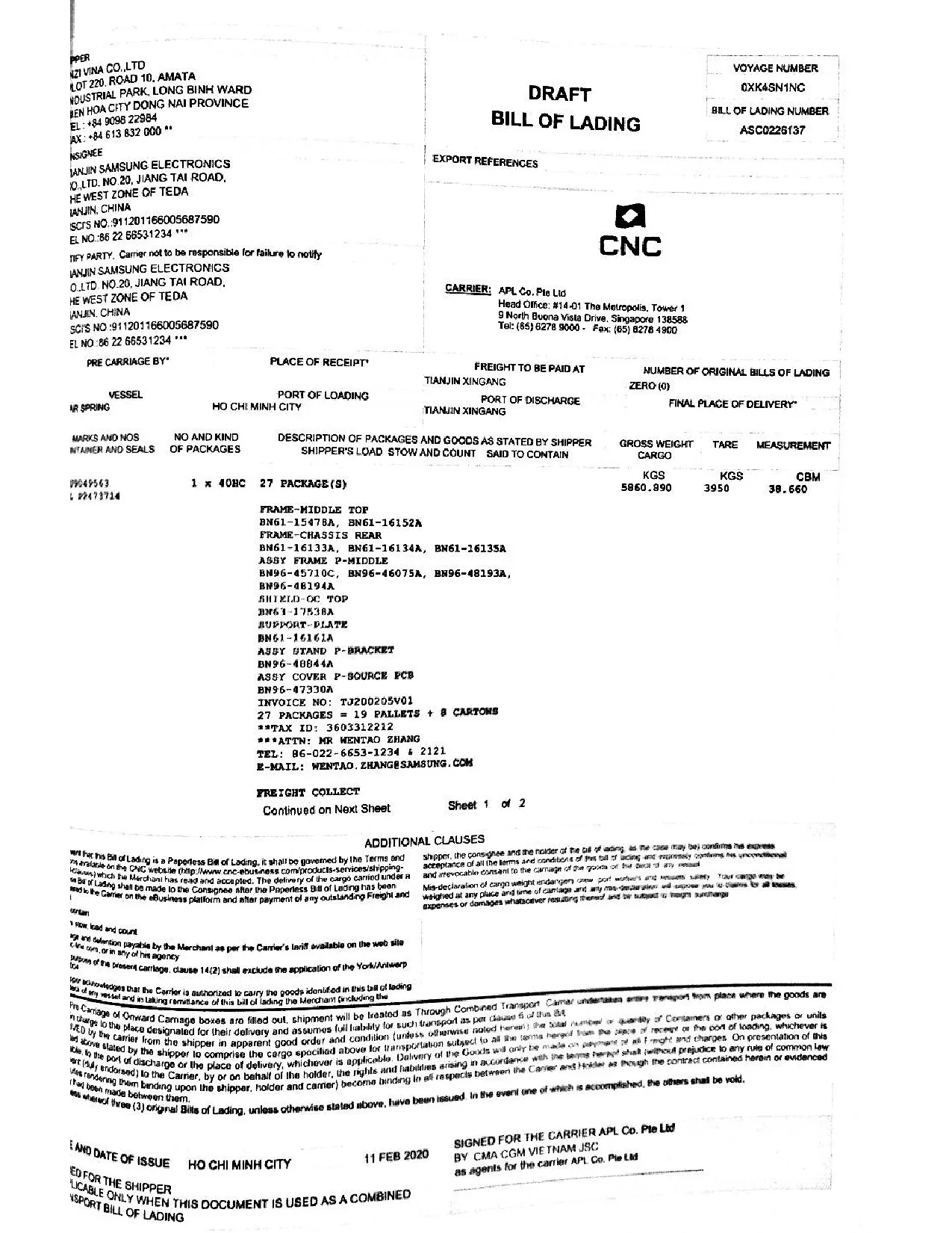 Đồ án tốt nghiệp - Hoàn thiện quy trình giao nhận hàng hóa xuất khẩu bằng đường biển tại công TTGNCT - Trang 78